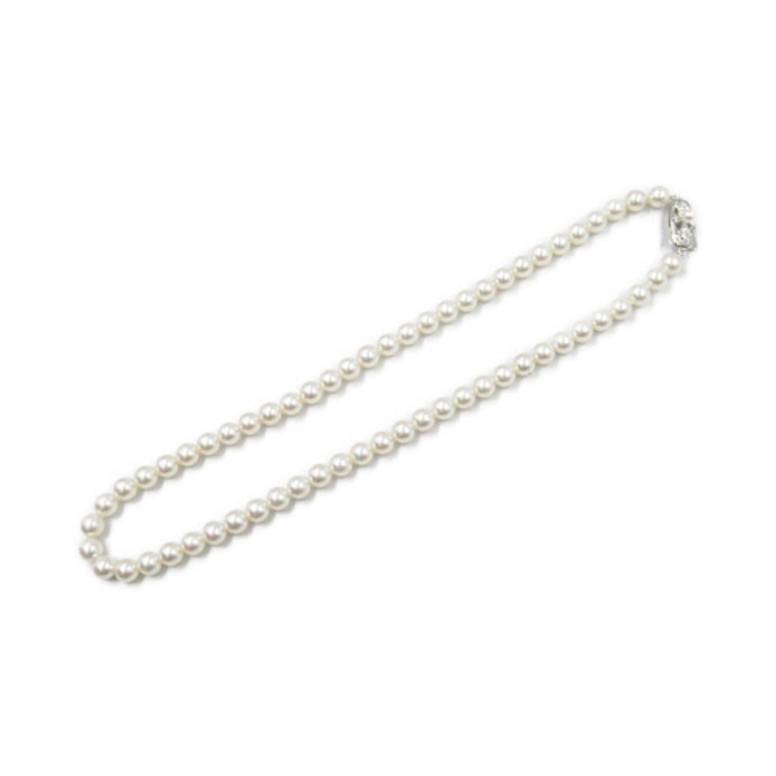 Jewelry Pearl Necklace Silver 925 White