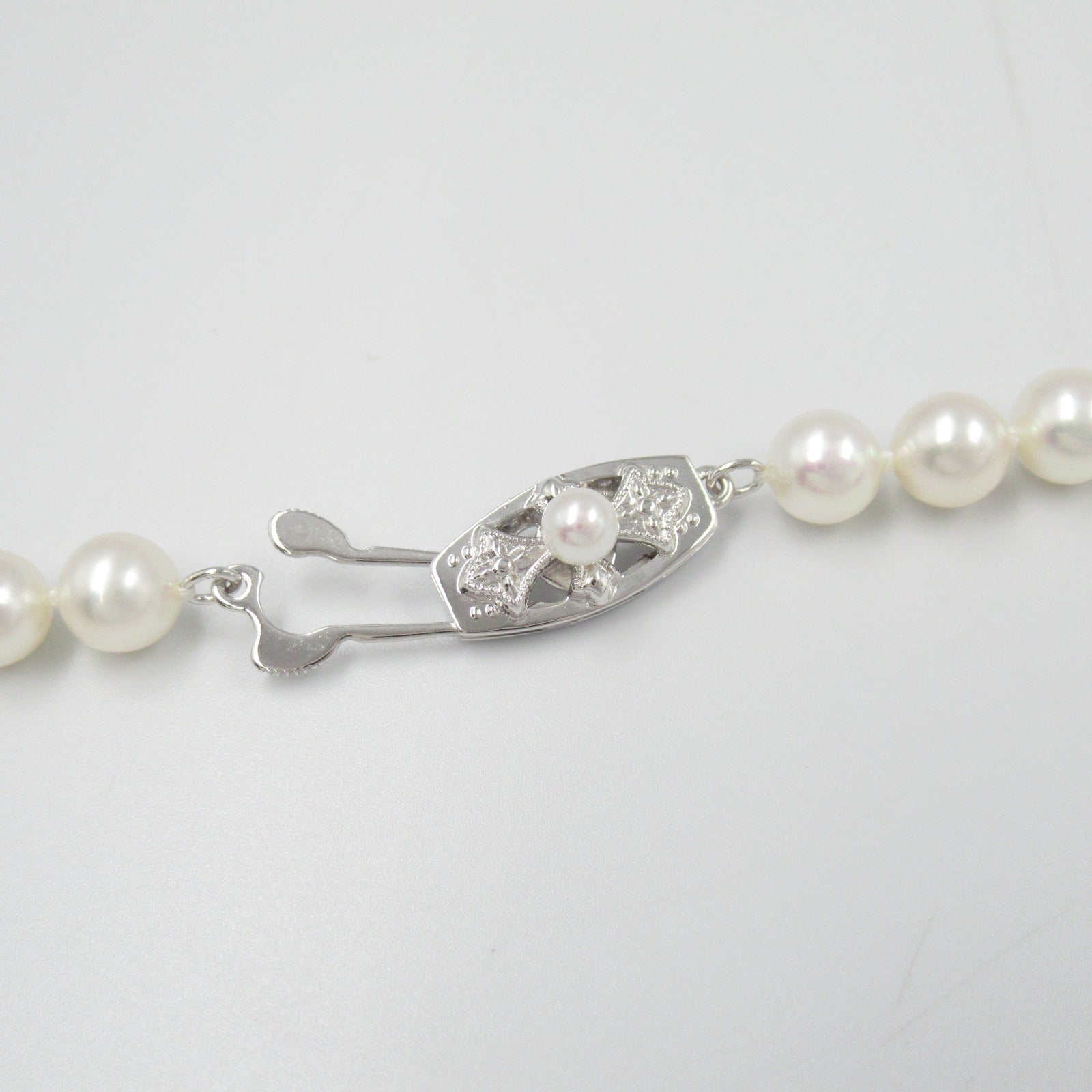 Jewelry Pearl Necklace Silver 925 White