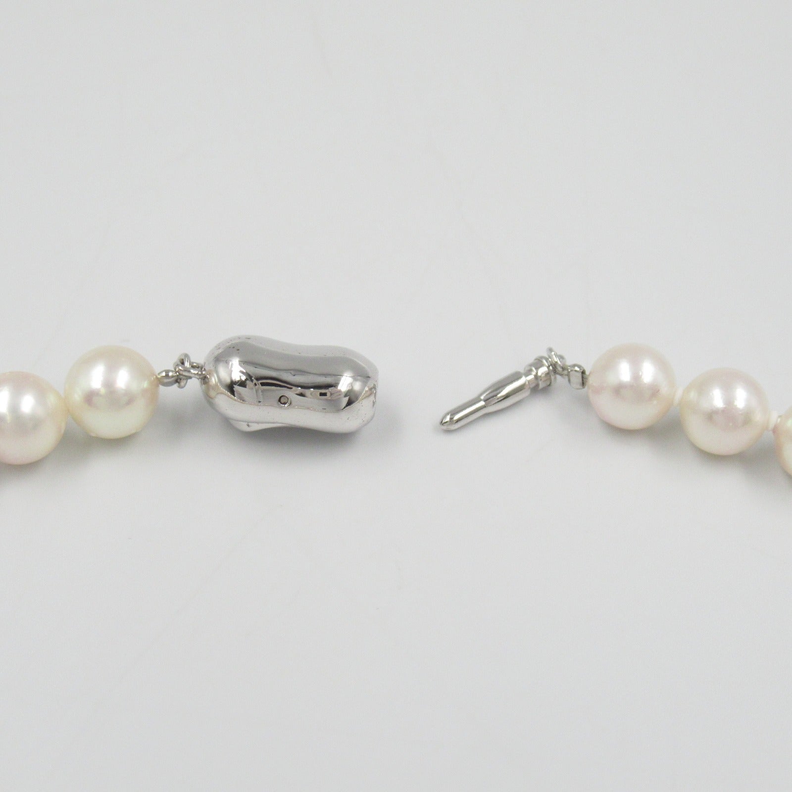 Jewelry Pearl Necklace Earrings Set Silver 925