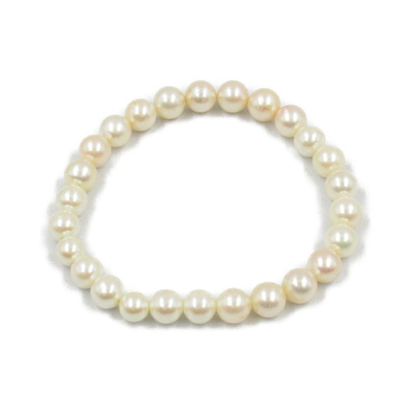 Silver 925 Pearl Necklace Bracelet Set