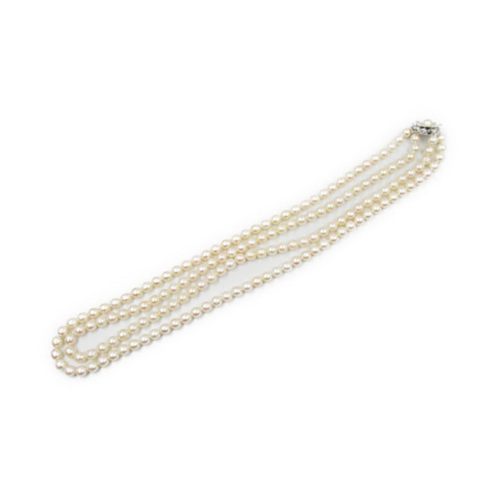 Silver 925 Long Pearl Necklace Jewelry