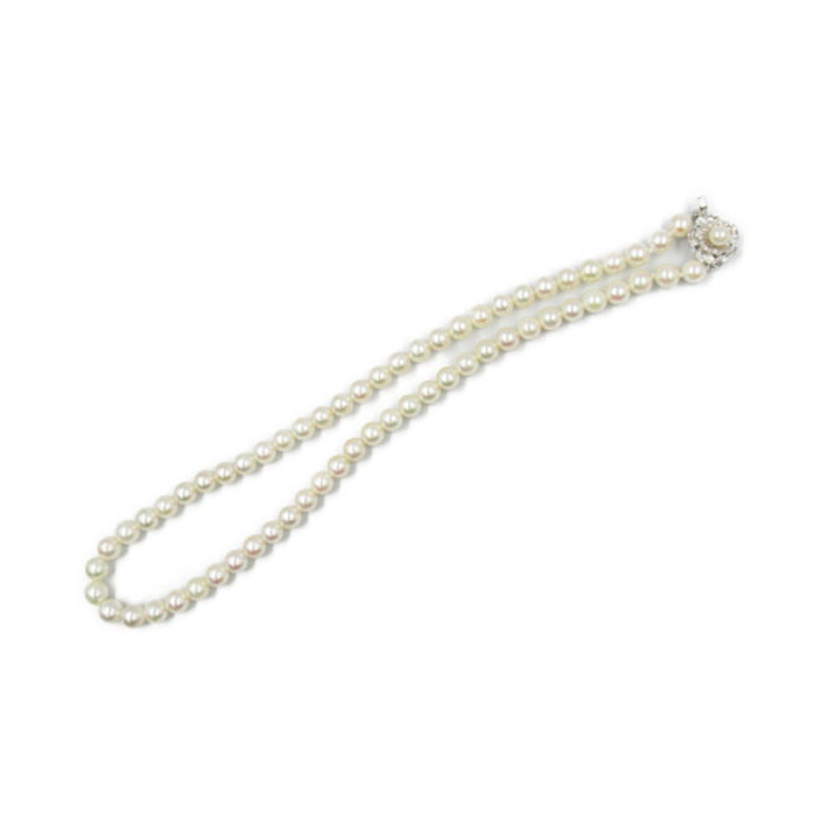 Silver 925 Pearl Necklace 6.5-7.0mm