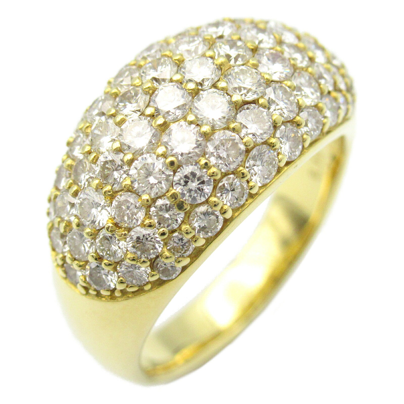 K18 Yellow Gold Diamond Ring Jewelry