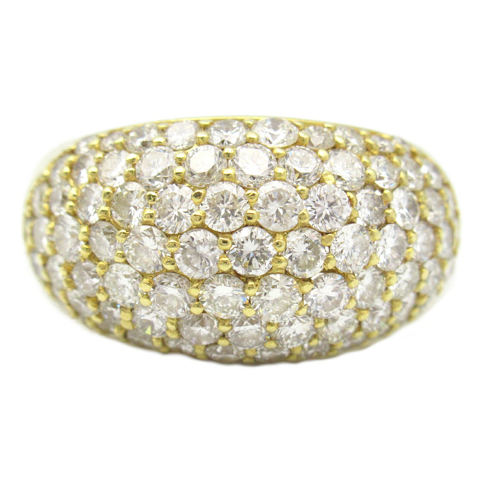 K18 Yellow Gold Diamond Ring Jewelry