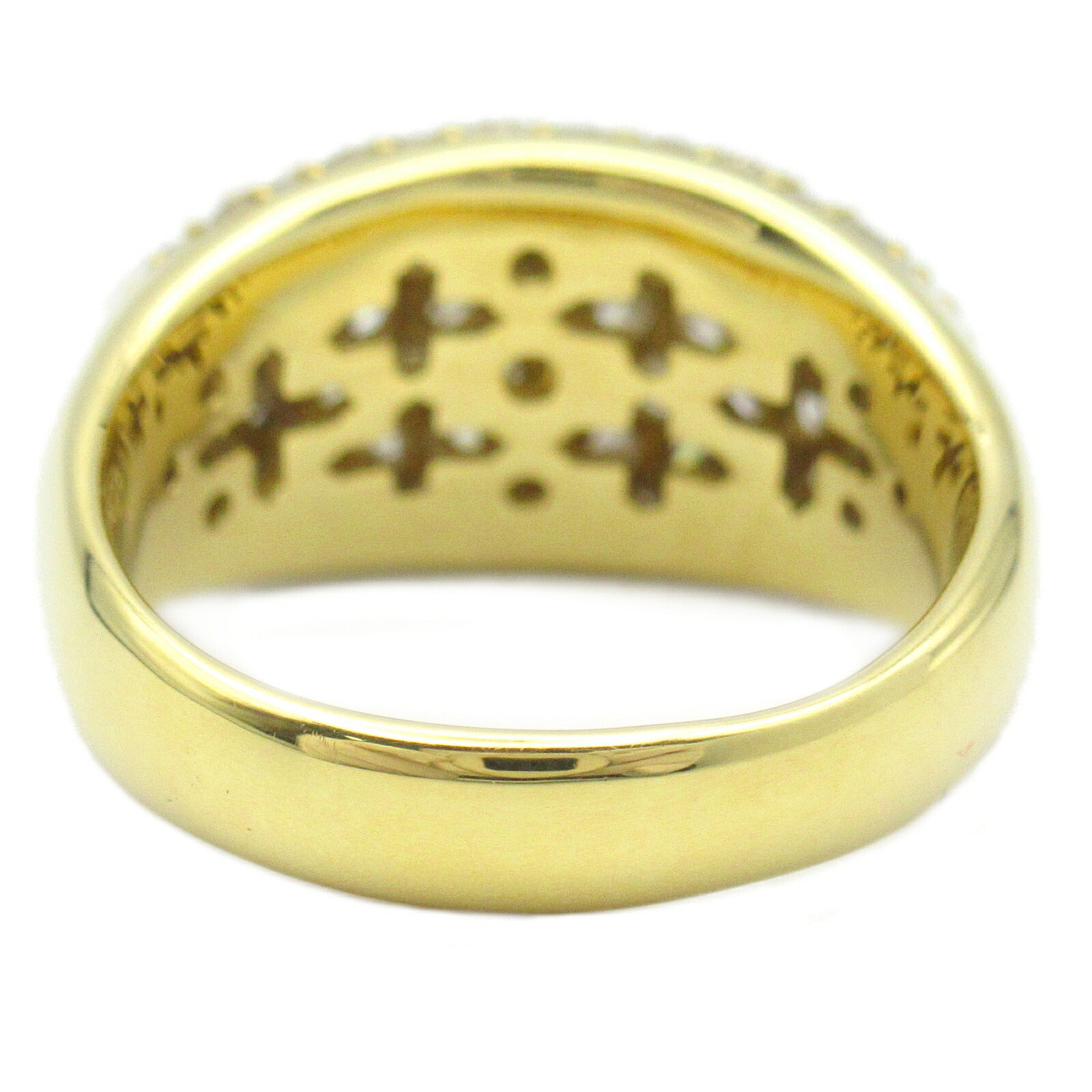 K18 Yellow Gold Diamond Ring Jewelry