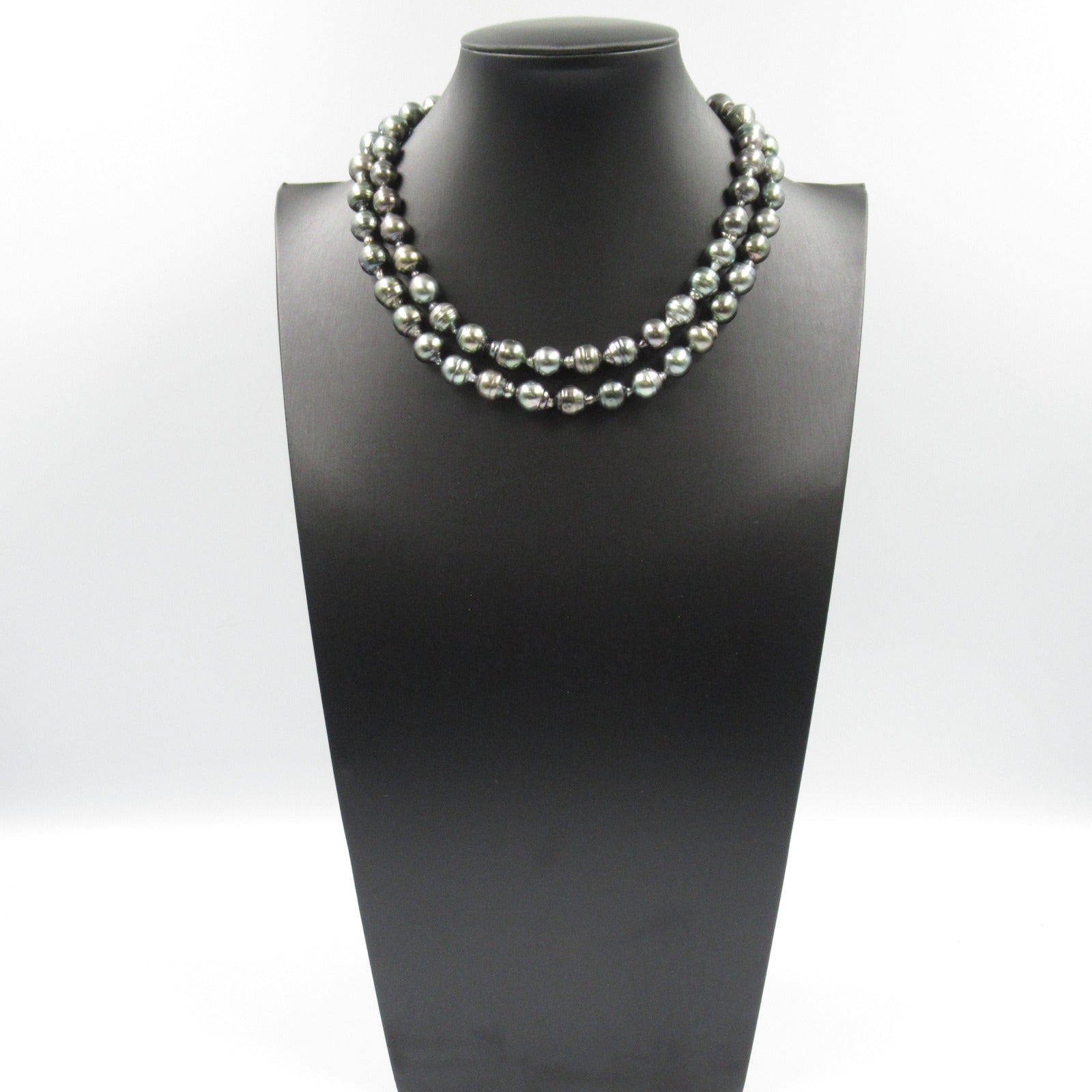 Jewelry Pearl Necklace Silver925 Black