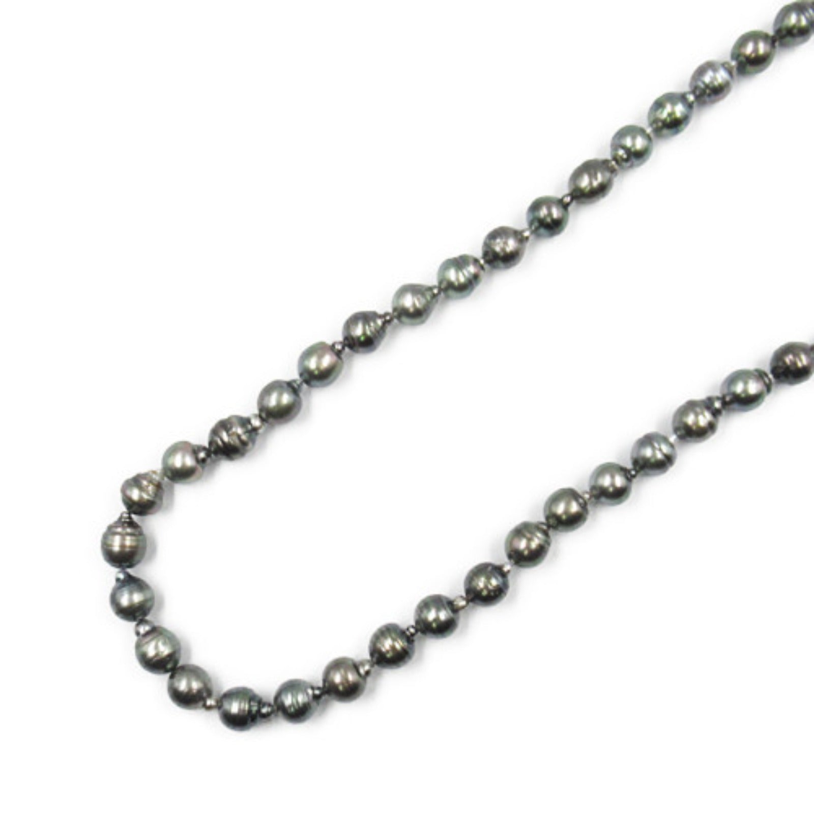 Jewelry Pearl Necklace Silver925 Black