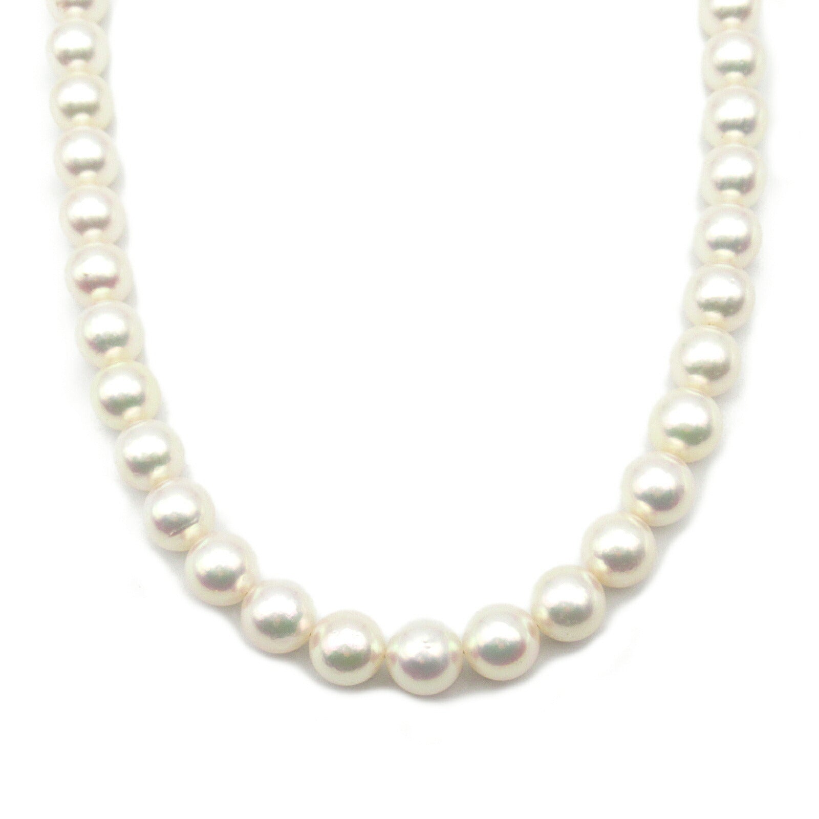 Pearl Necklace Earrings Set Silver 925 K14WG