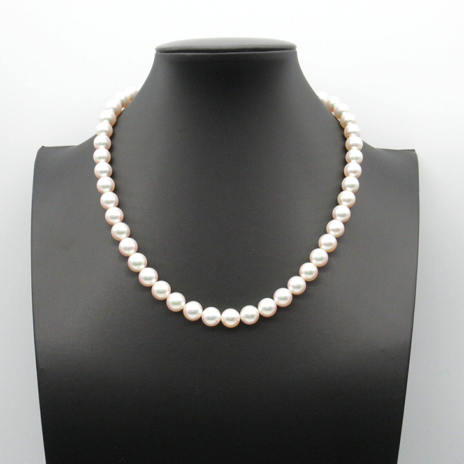 Pearl Necklace Earrings Set Silver 925 K14WG