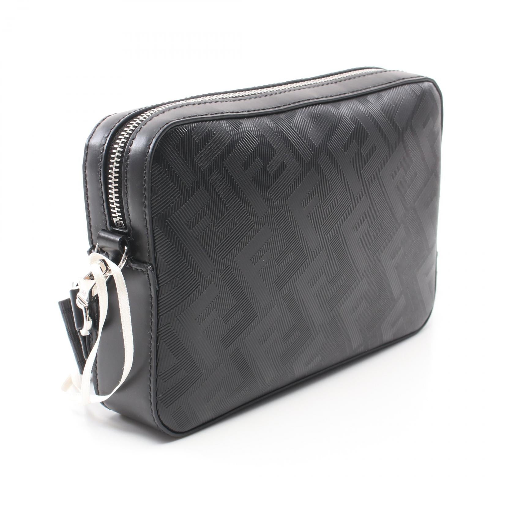 Fendi Leather Diagonal Camera Shoulder Bag