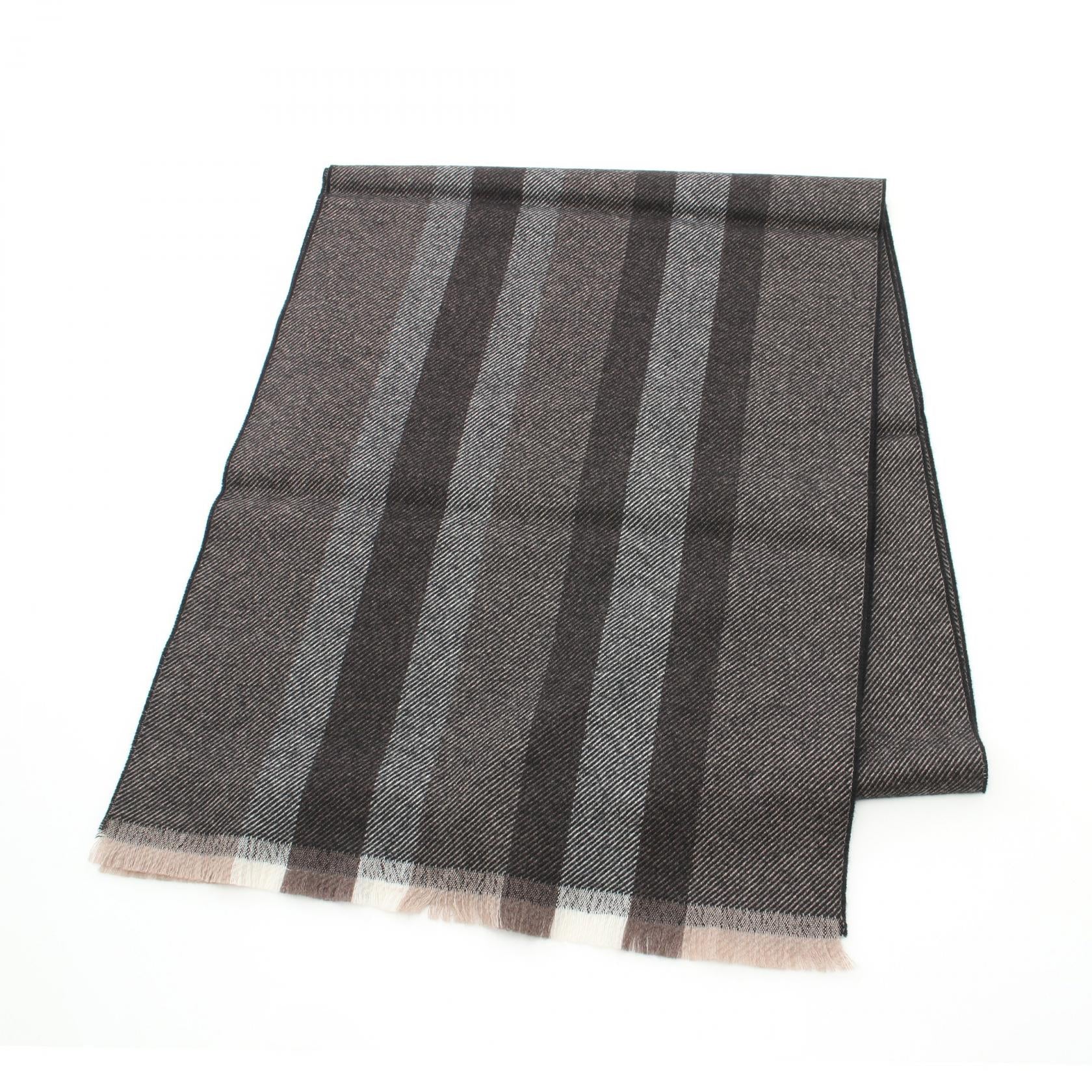 Gucci Wool Scarf Black/Brown Multicolor