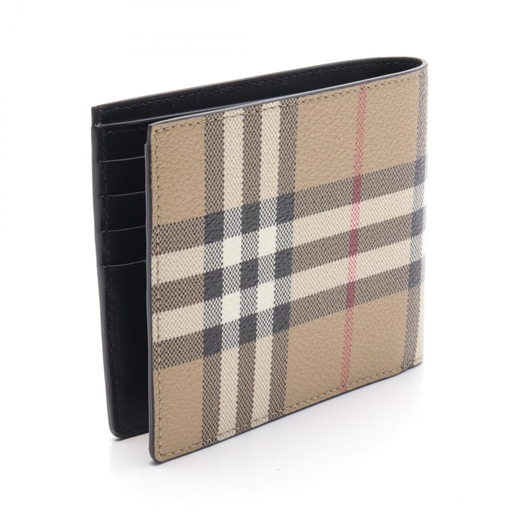 Burberry Bifold Wallet PVC Canvas