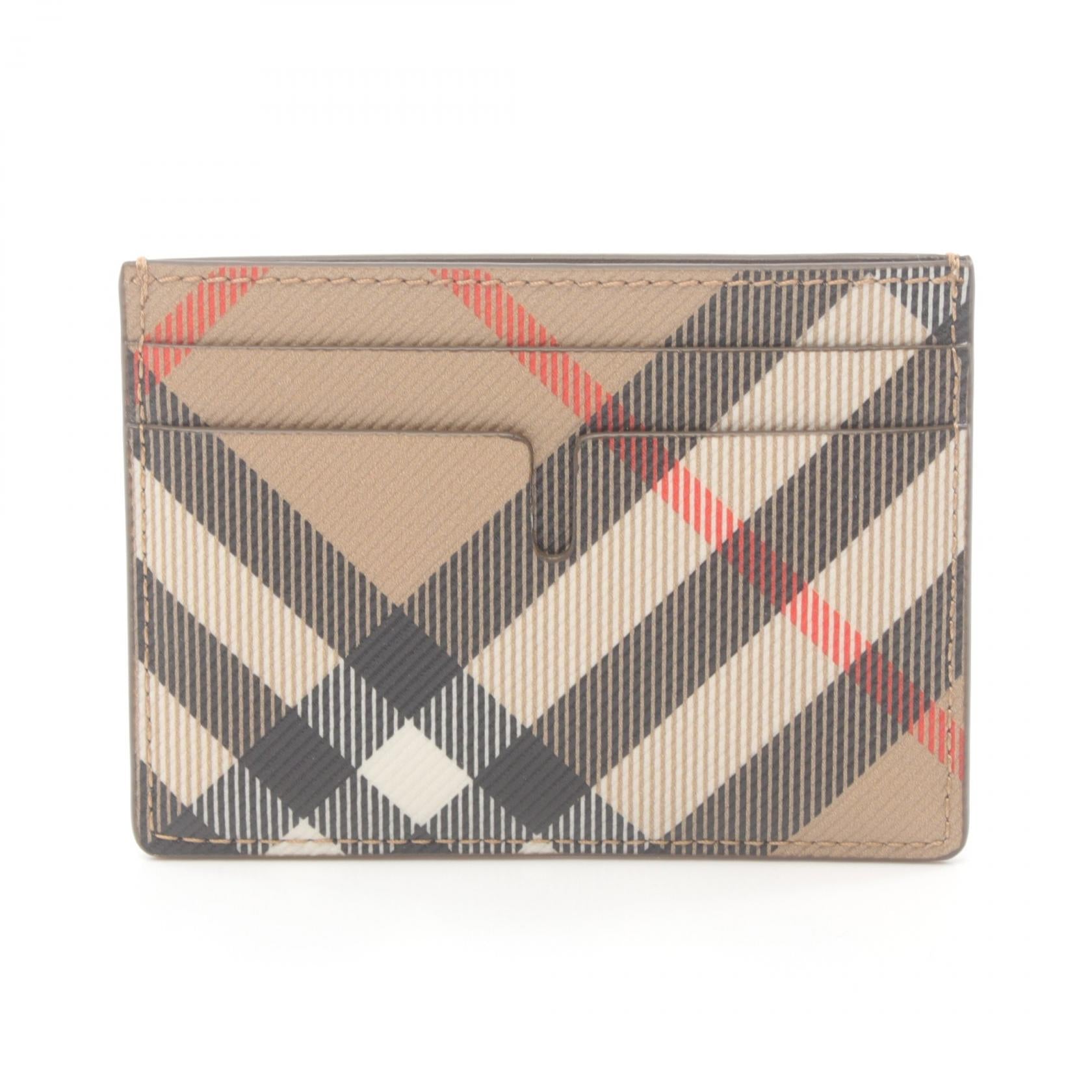 Burberry Check Slim Card Holder PVC Canvas