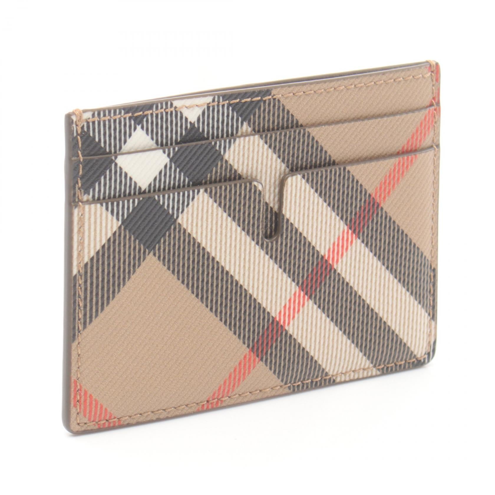 Burberry Check Slim Card Holder PVC Canvas