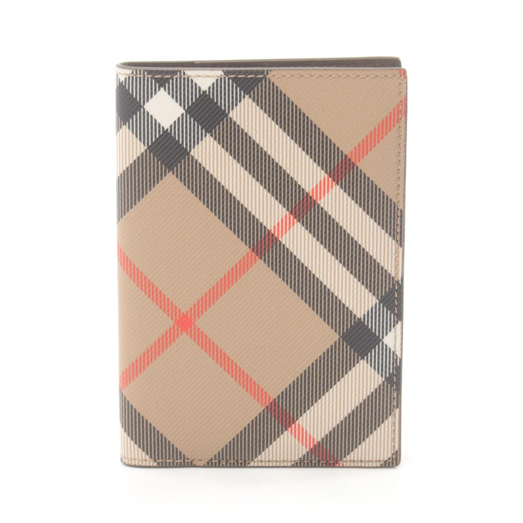 Burberry Vintage Check Card Case PVC Canvas