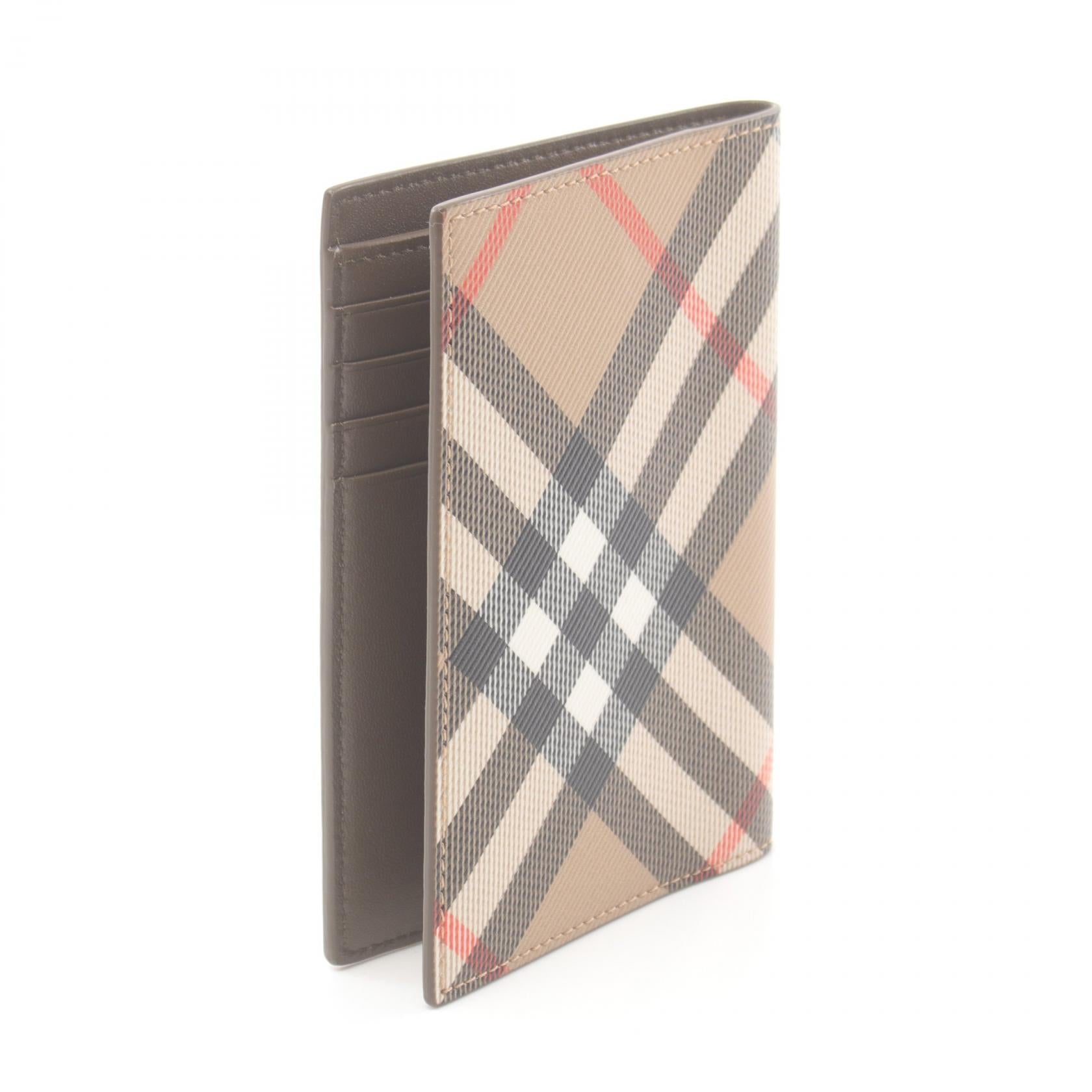 Burberry Vintage Check Card Case PVC Canvas