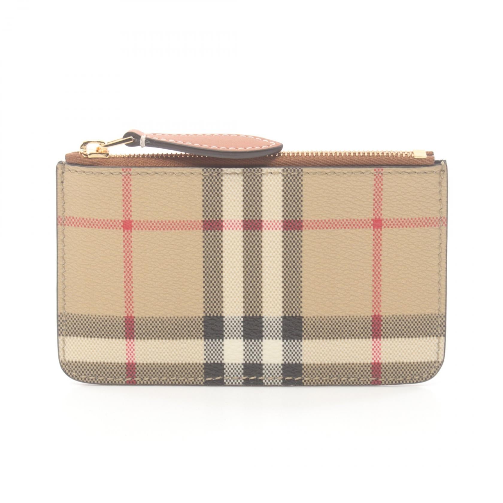 Burberry Vintage Check Coin Case Wallet