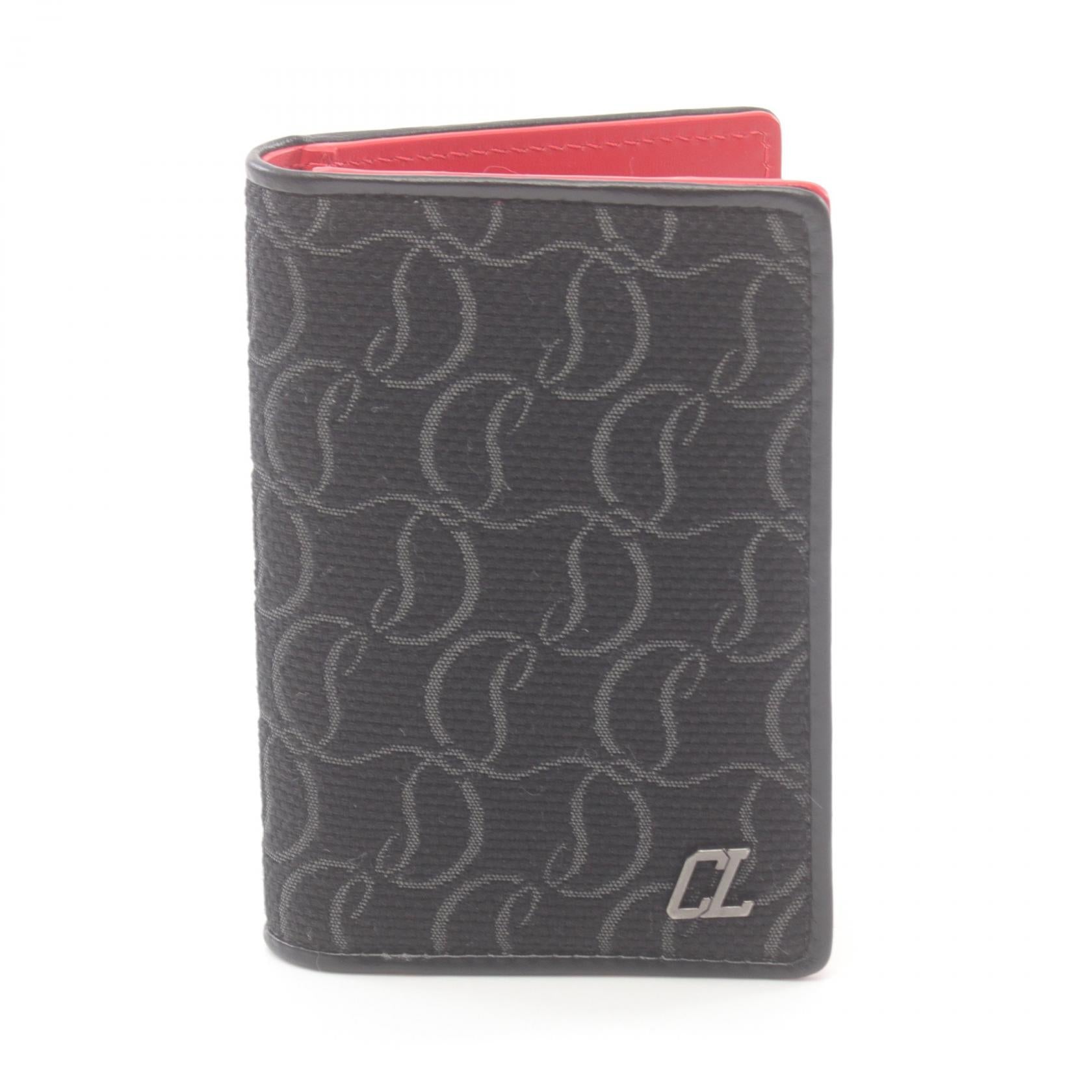 Christian Louboutin Canvas Card Case Black