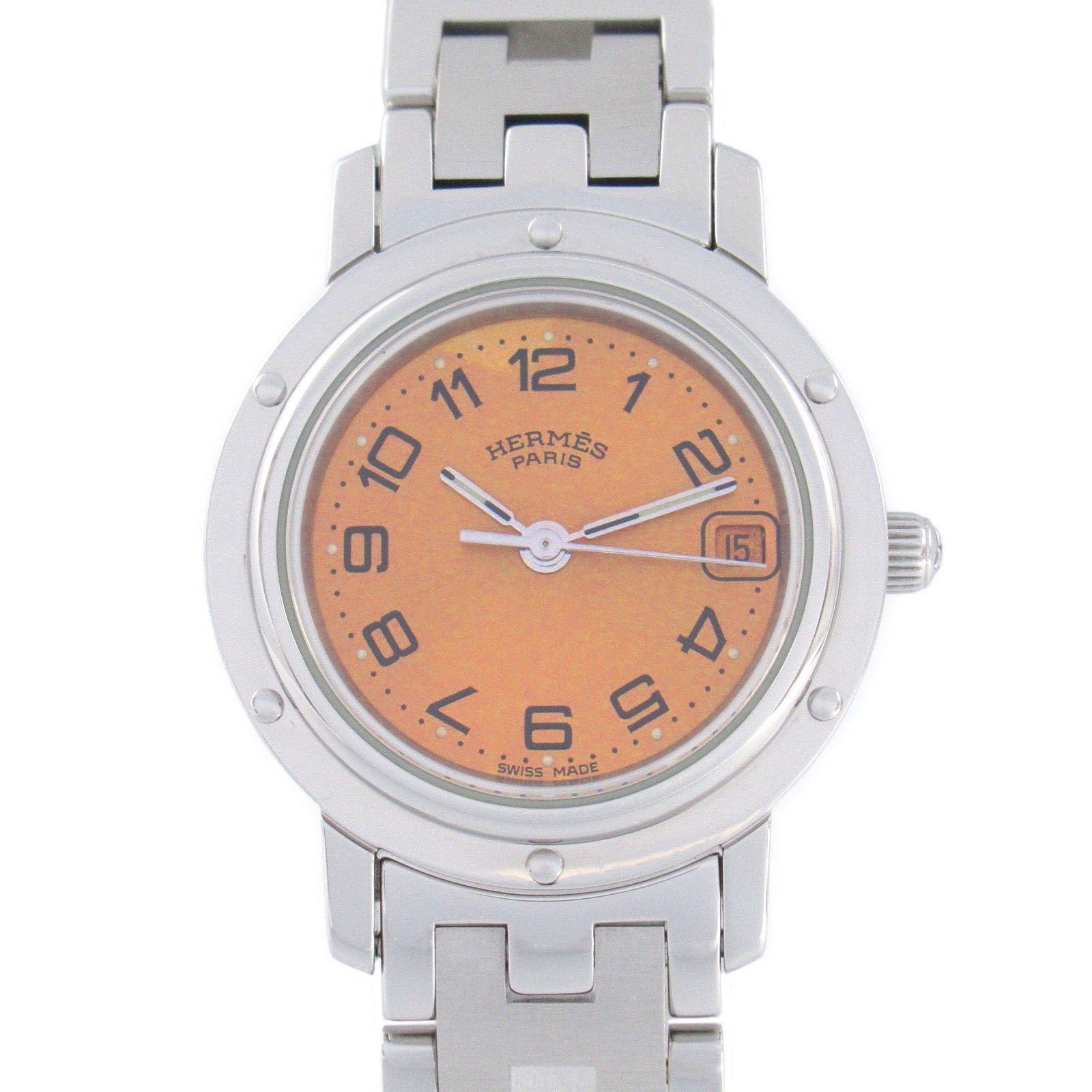 Hermes Clipper Stainless Steel Watch CL4.210