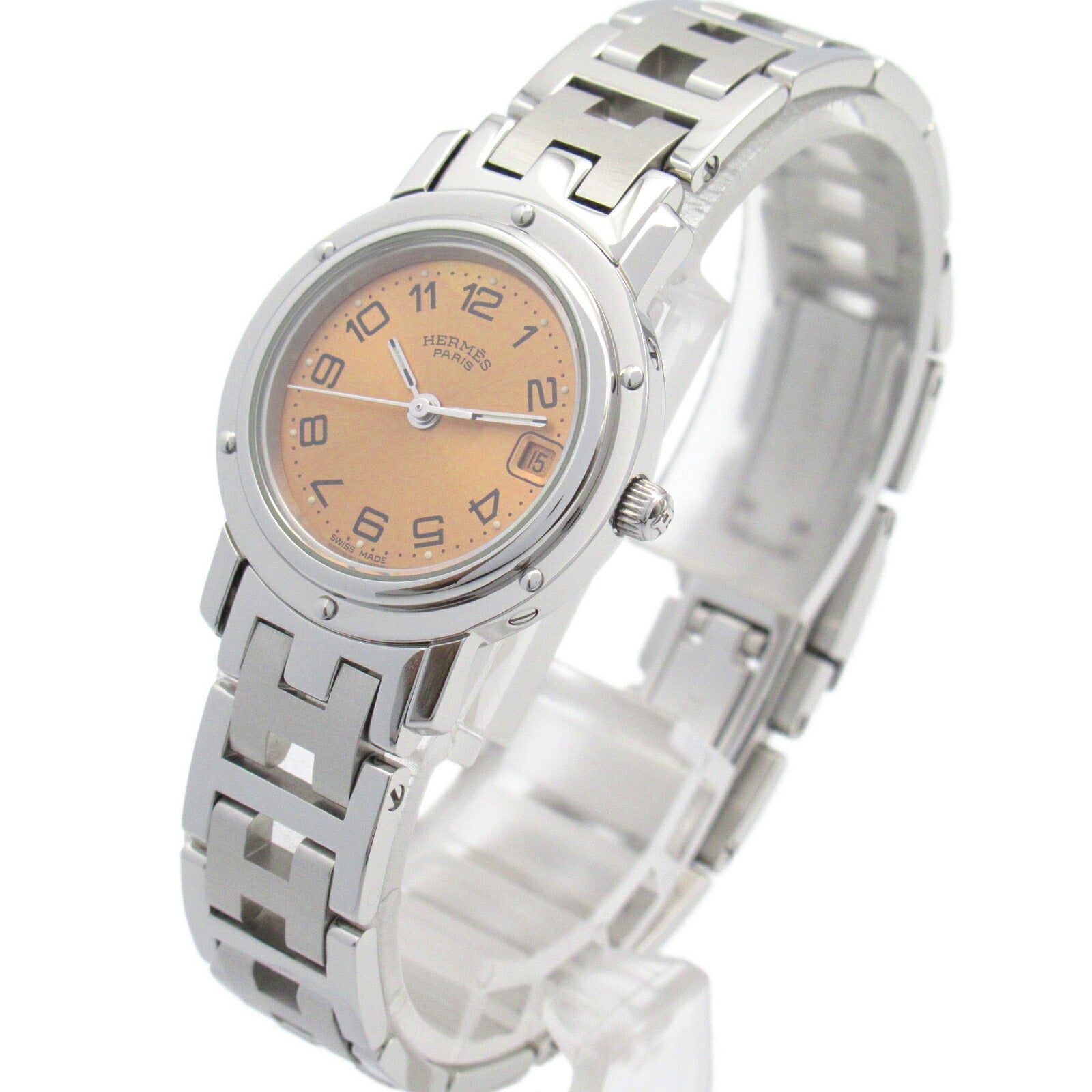 Hermes Clipper Stainless Steel Watch CL4.210