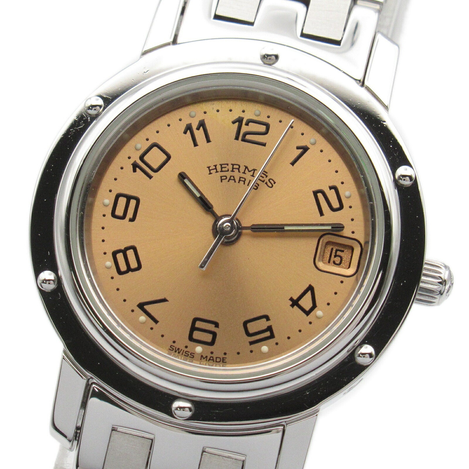 Hermes Clipper Stainless Steel Watch CL4.210