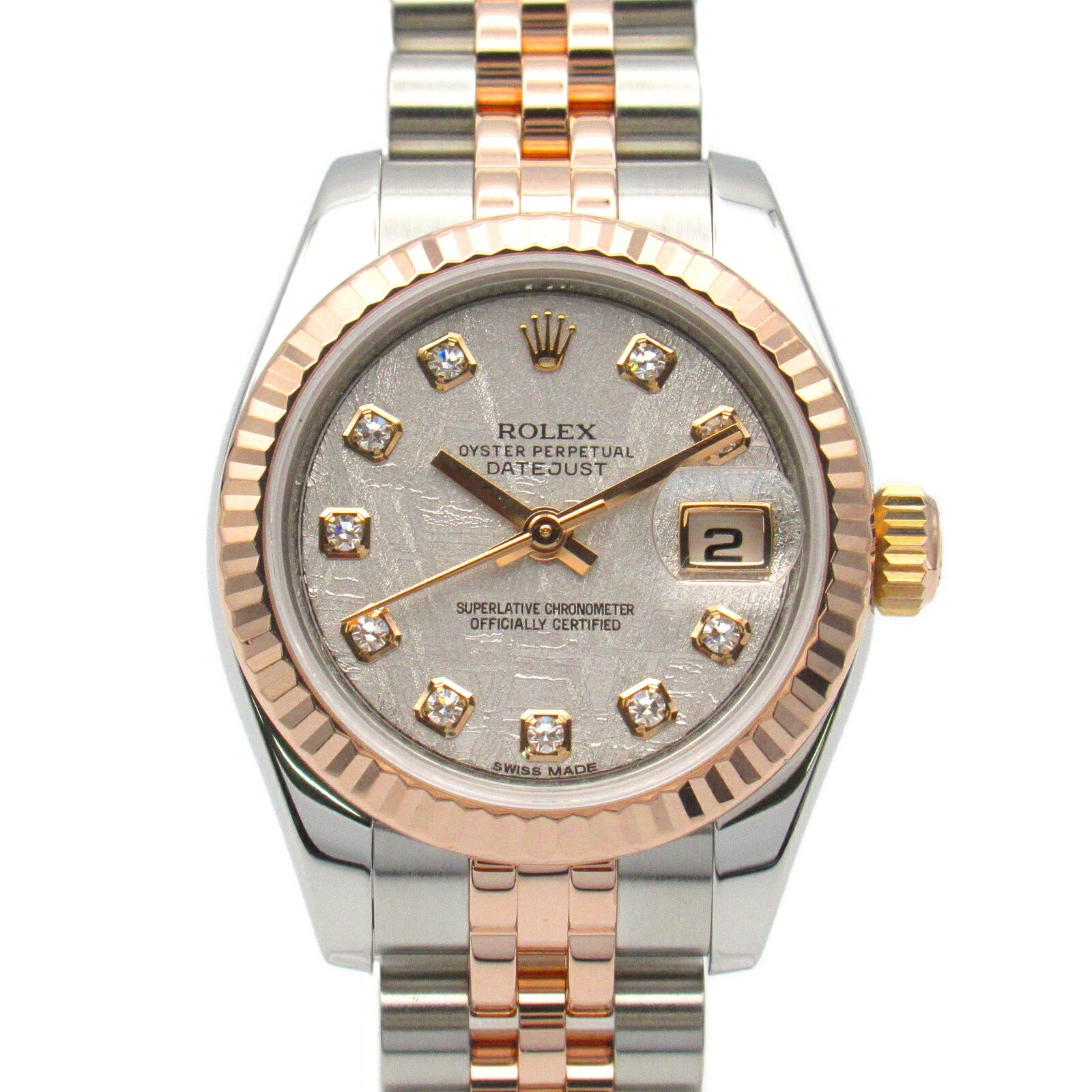 Rolex Datejust 10P Diamond Watch 179171G