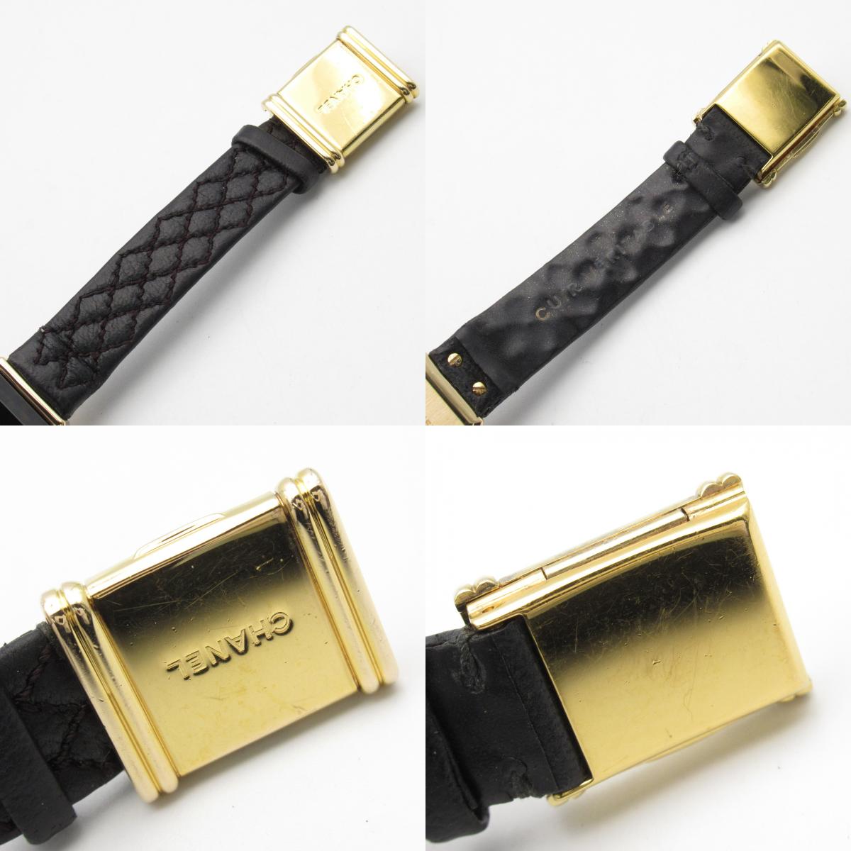 Chanel Premiere Watch K18 Yellow Gold Leather