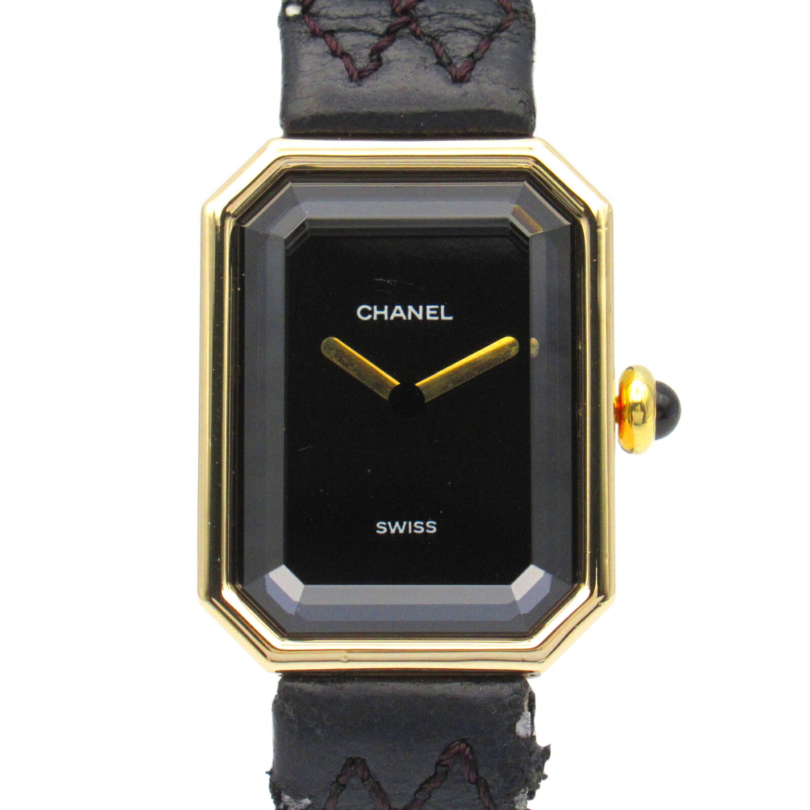 Chanel Premiere Watch K18 Yellow Gold Leather