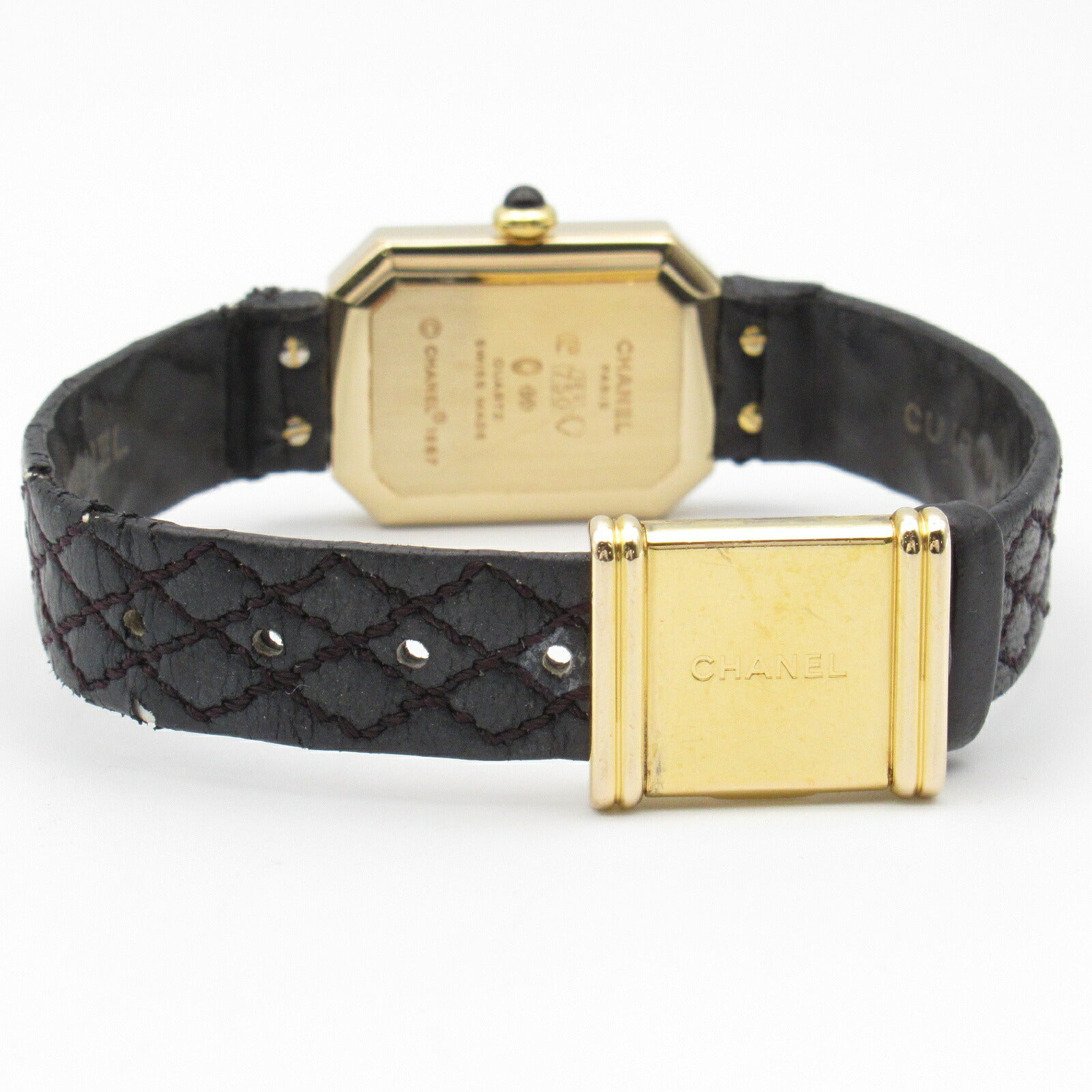 Chanel Premiere Watch K18 Yellow Gold Leather