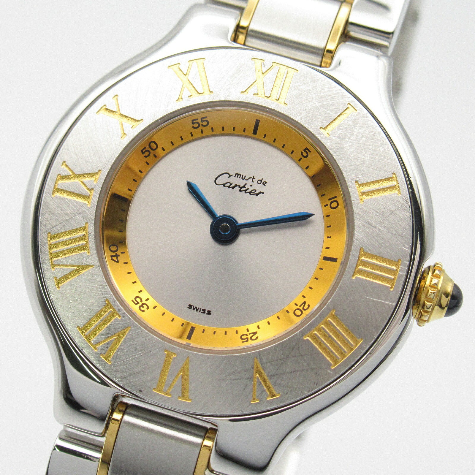 Cartier Must 21 SM Watch Gold Plated Stainless Steel