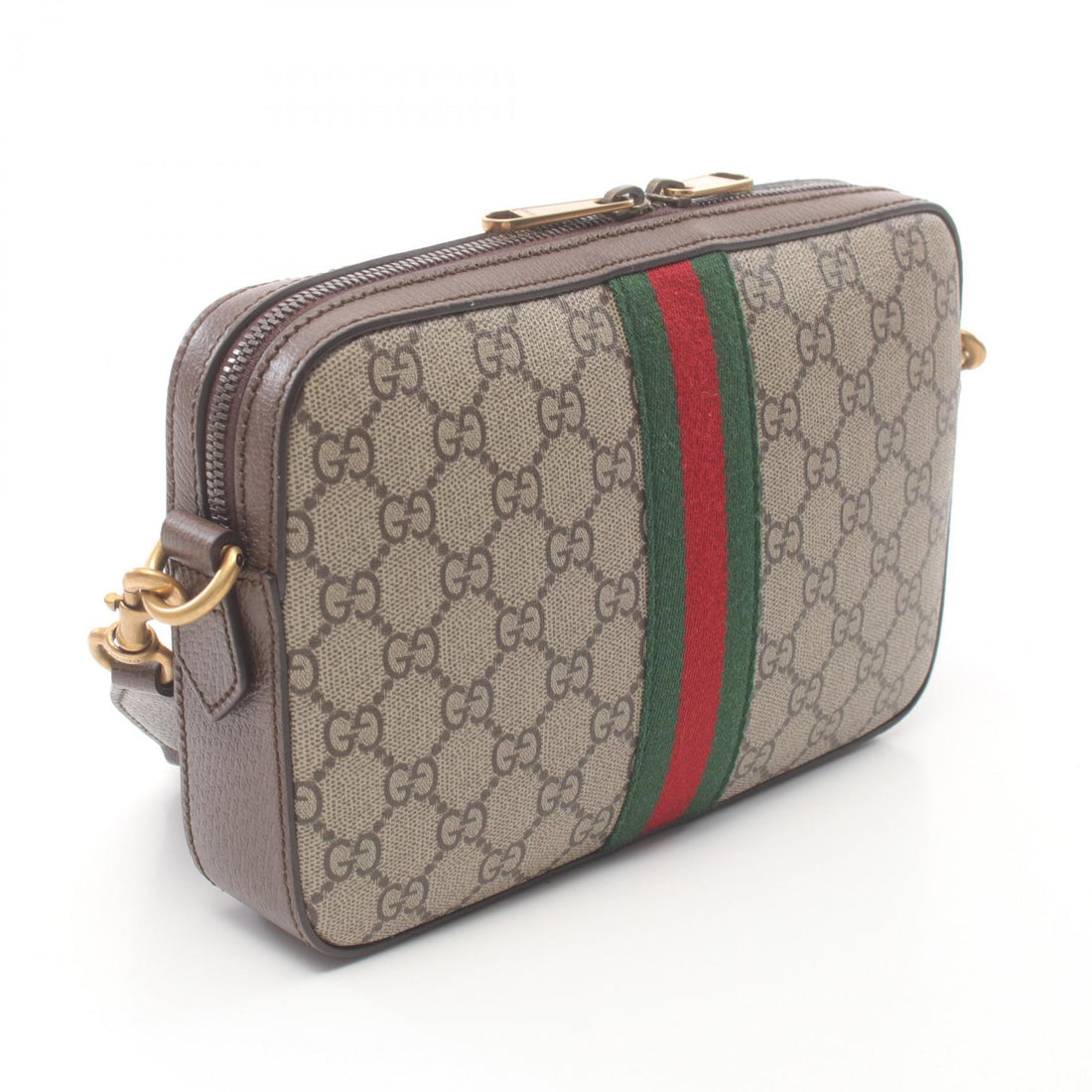 Gucci GG Supreme Shoulder Bag PVC Leather