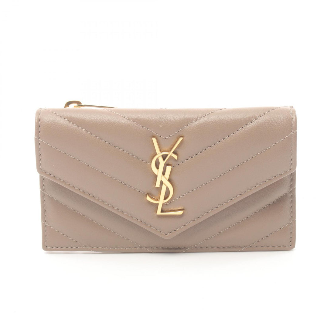 Saint Laurent Monogram Leather Card Case