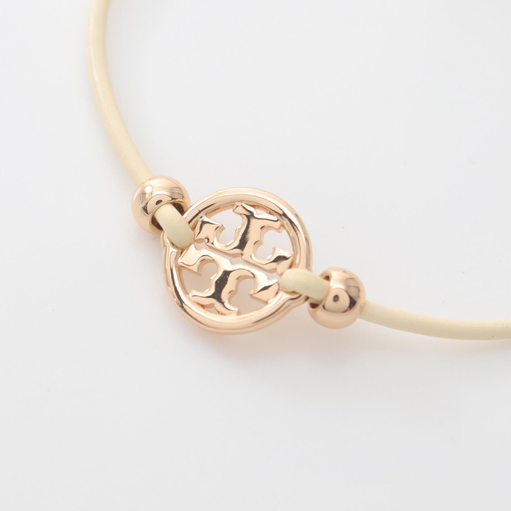 Tory Burch Miller Slider Bracelet Gold Leather