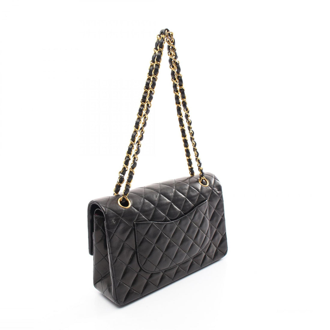 Chanel Lambskin Matelasse W Flap Shoulder Bag