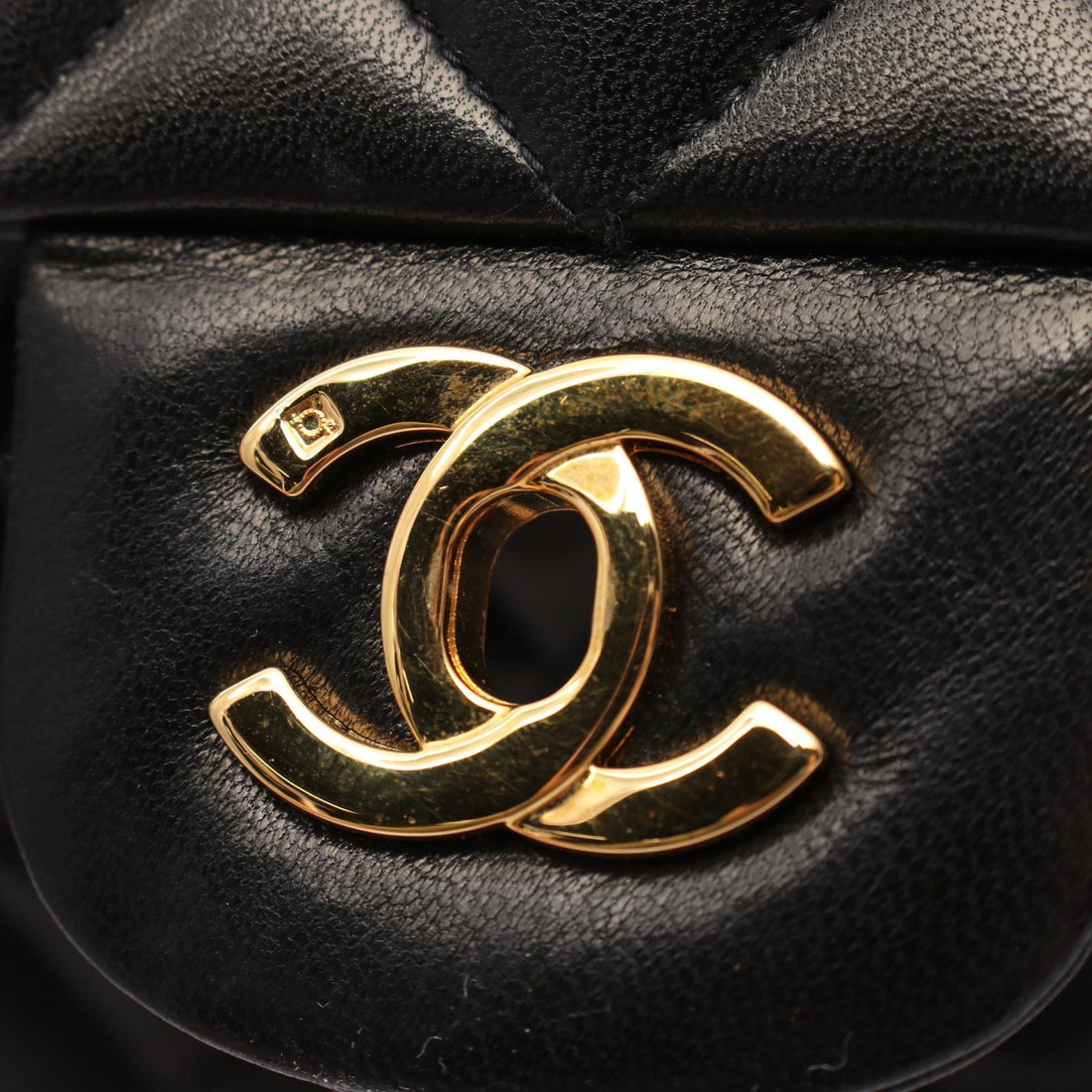 Chanel Lambskin Matelasse W Flap Shoulder Bag