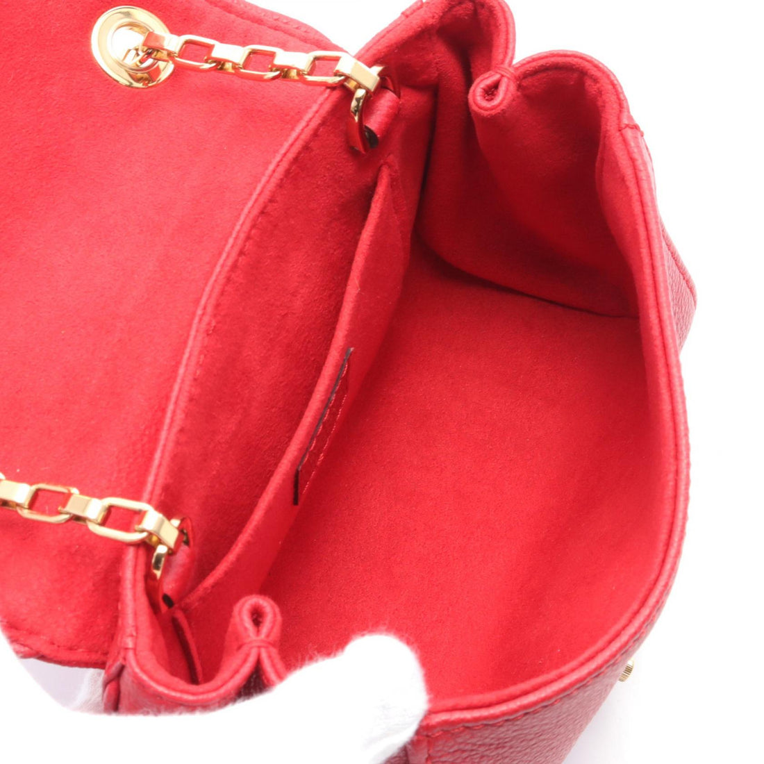 Louis Vuitton Saint Germain BB Empreinte Shoulder Bag Red