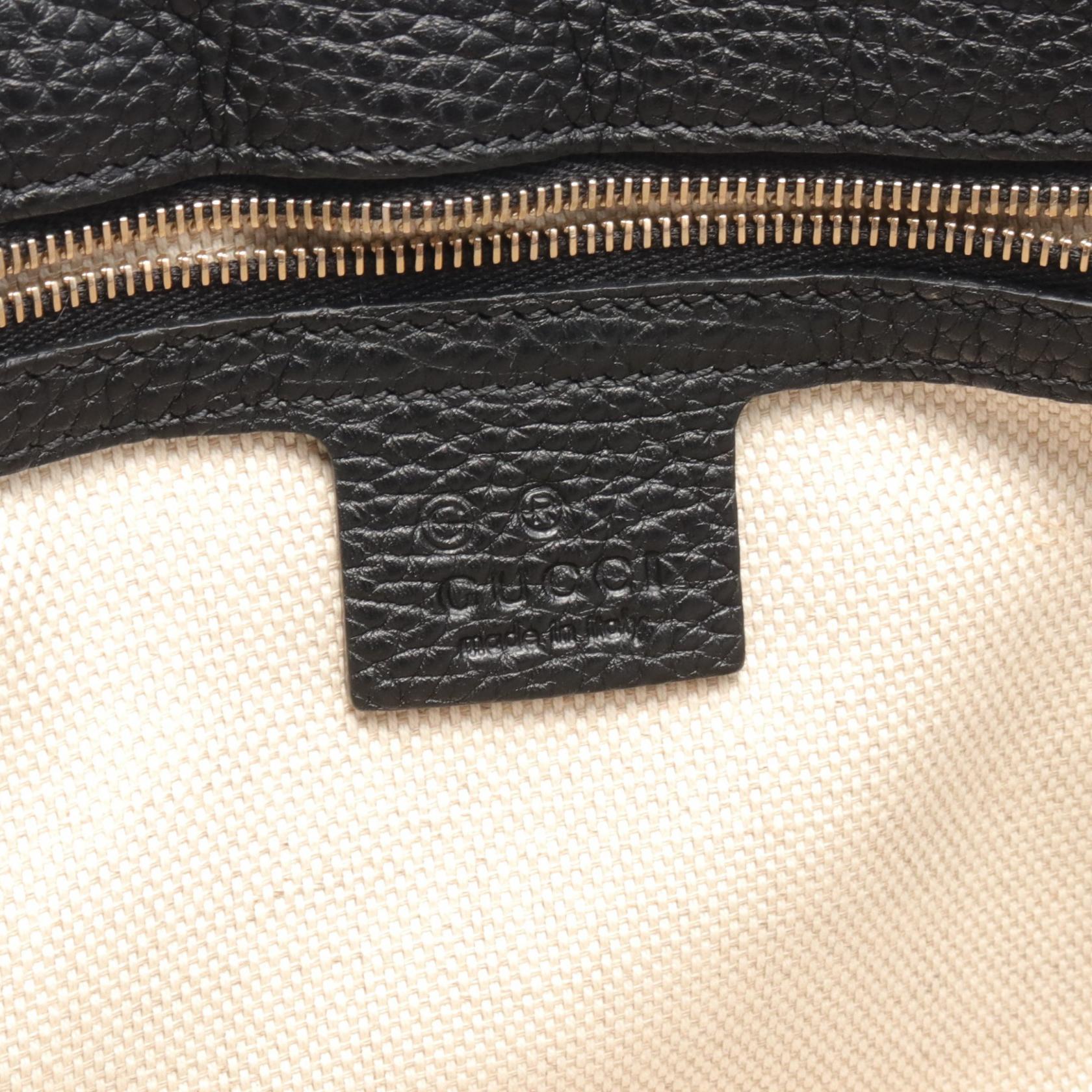 Gucci Soho Leather Shoulder Bag Black