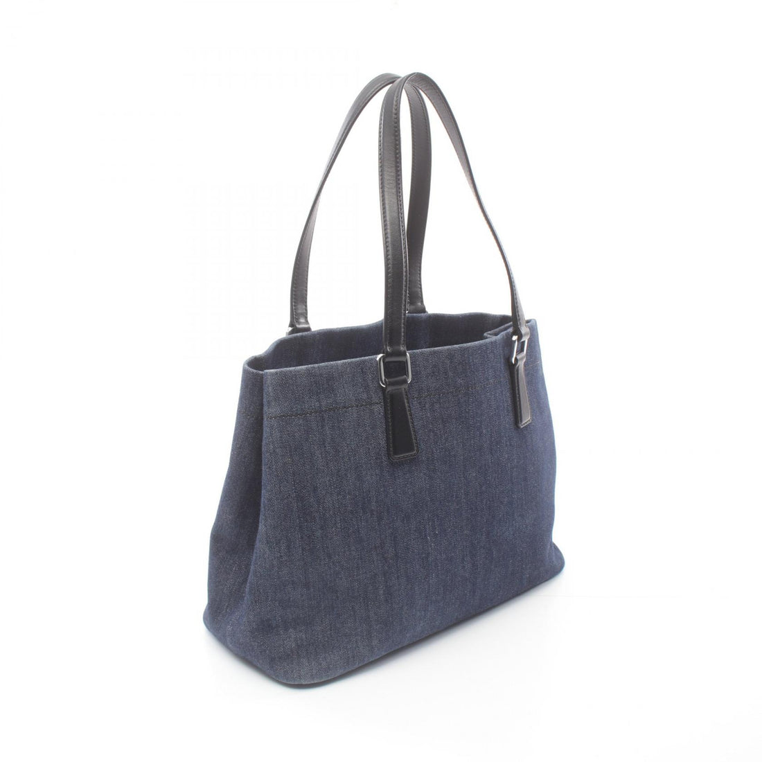 Prada Denim Leather Tote Bag 1BG356