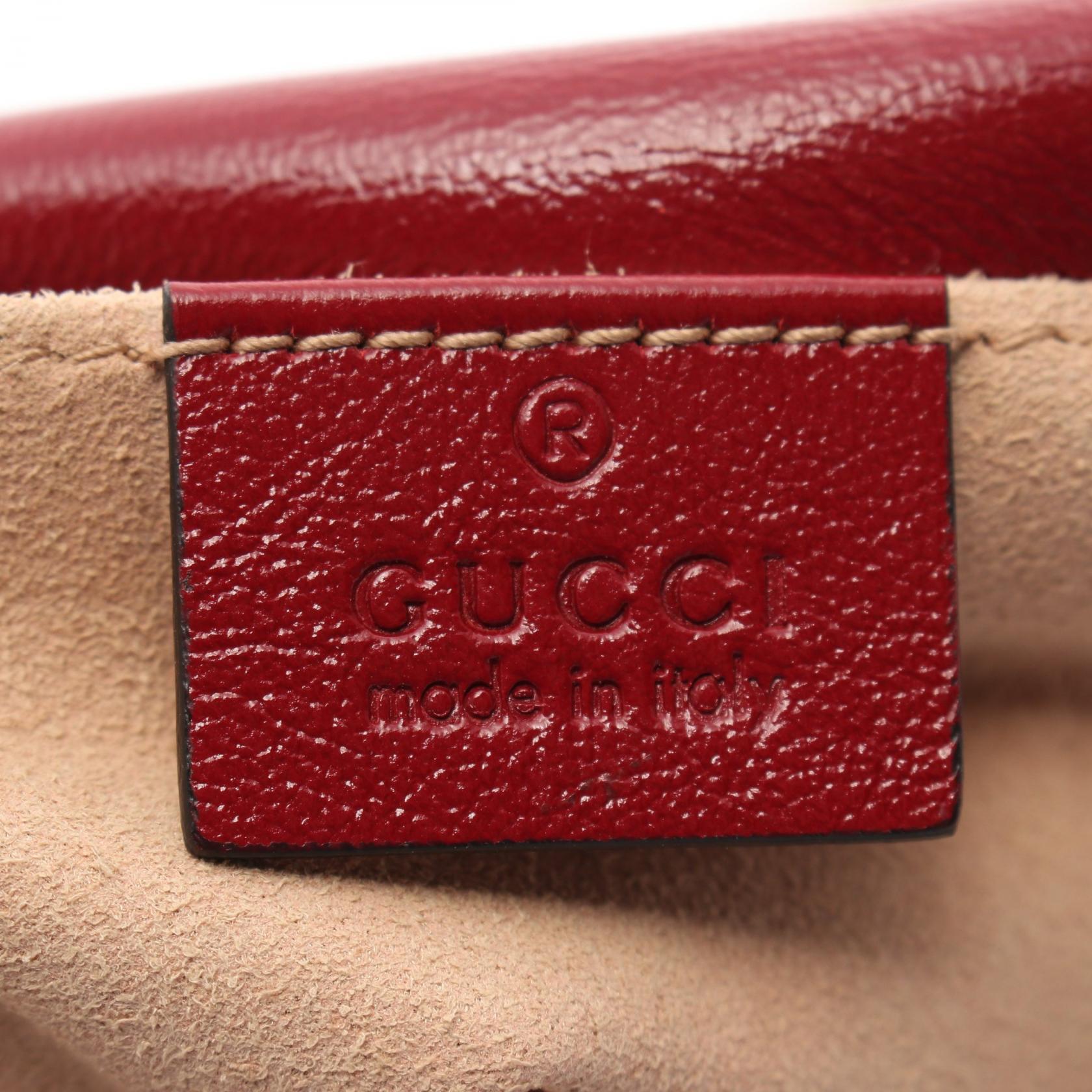 Gucci GG Marmont Canvas Leather Shoulder Bag