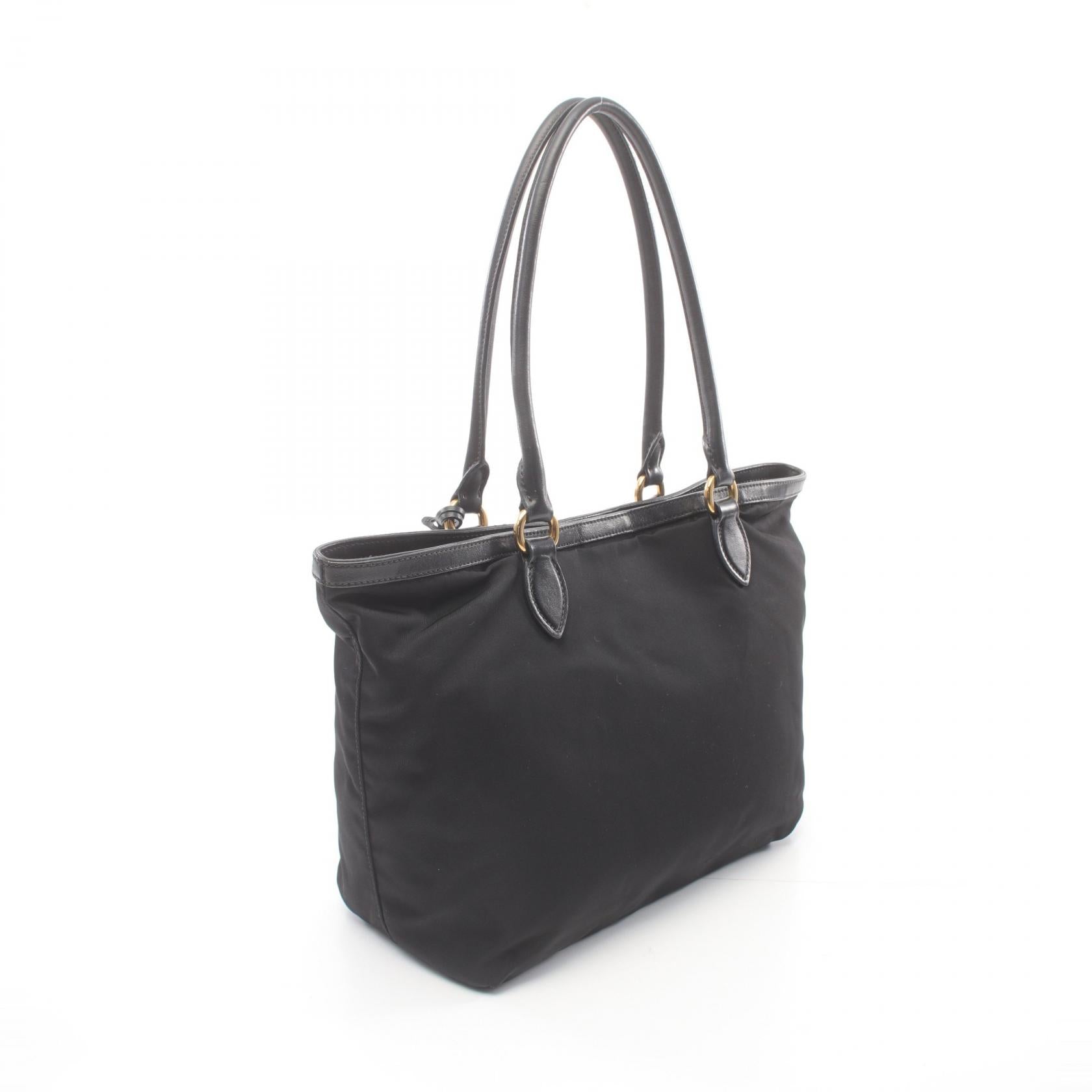 Prada Nylon Leather TESSUTO Tote Bag 1BG159