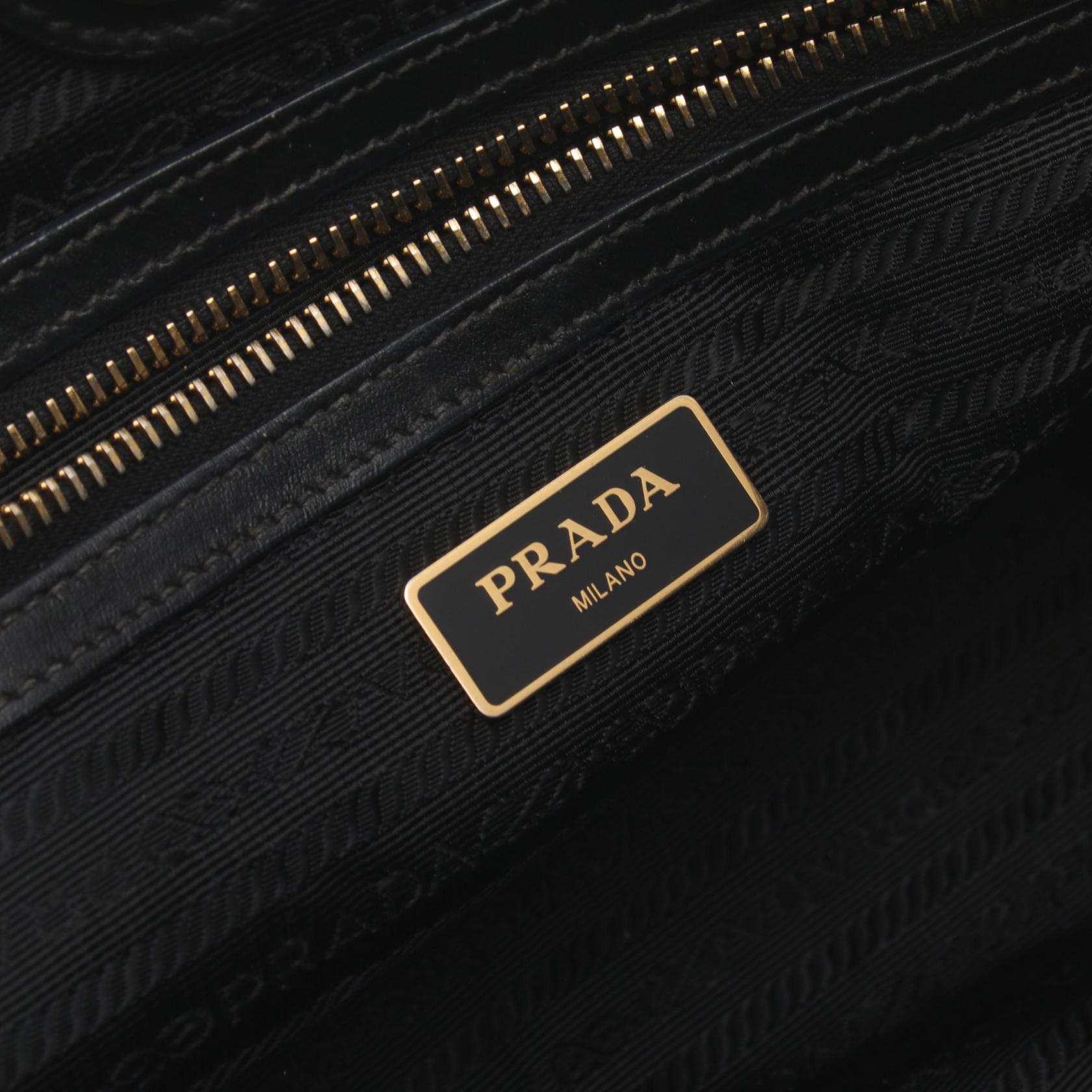 Prada Nylon Leather TESSUTO Tote Bag 1BG159