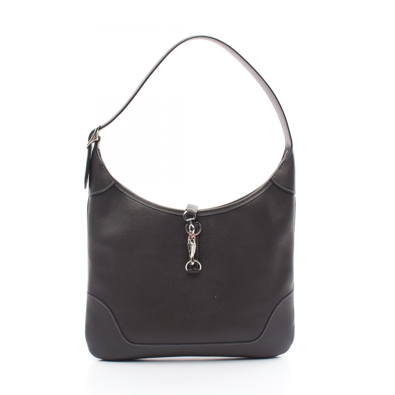 Hermes Trim 31 Graphite Shoulder Bag