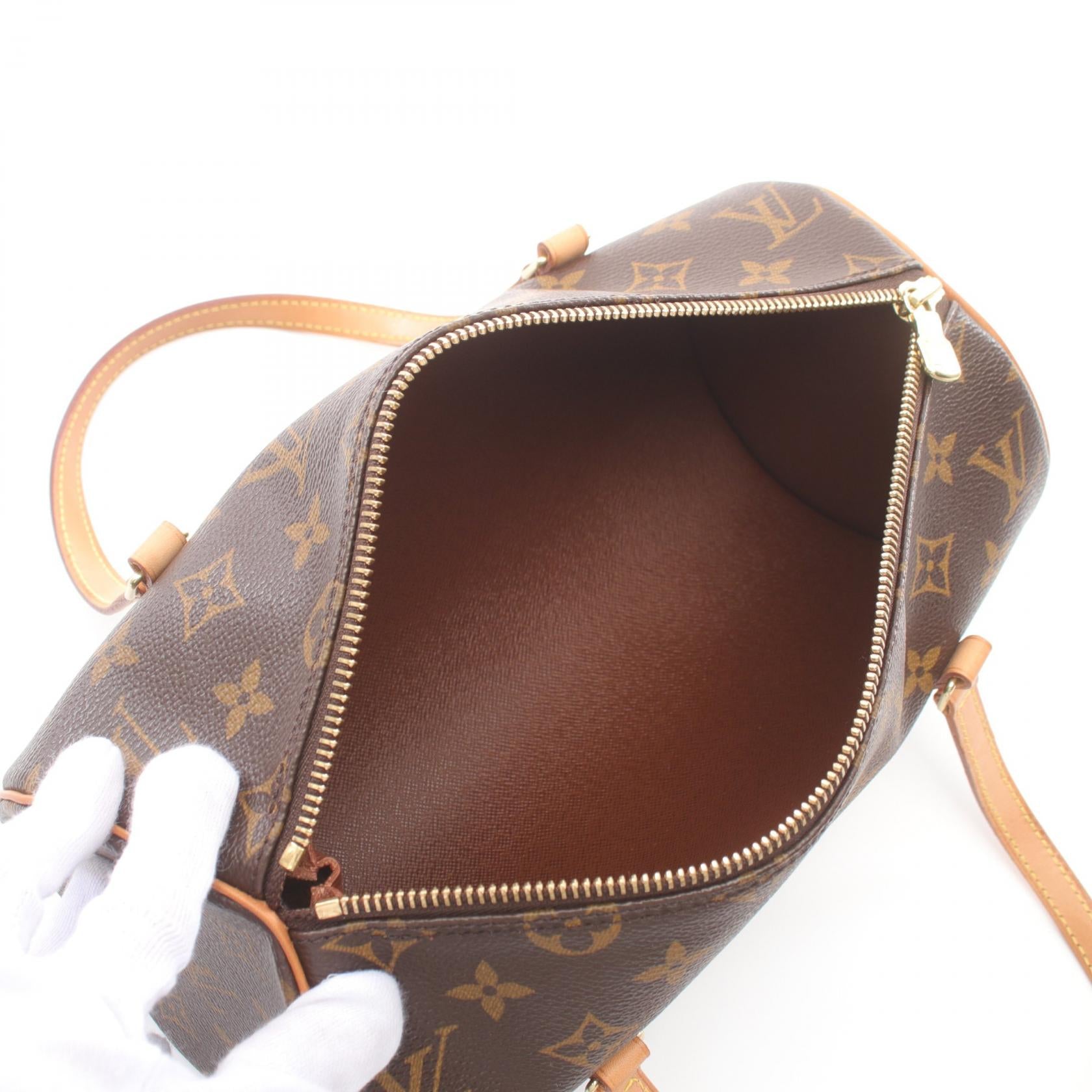 Louis Vuitton Papillon 26 Monogram Handbag Brown