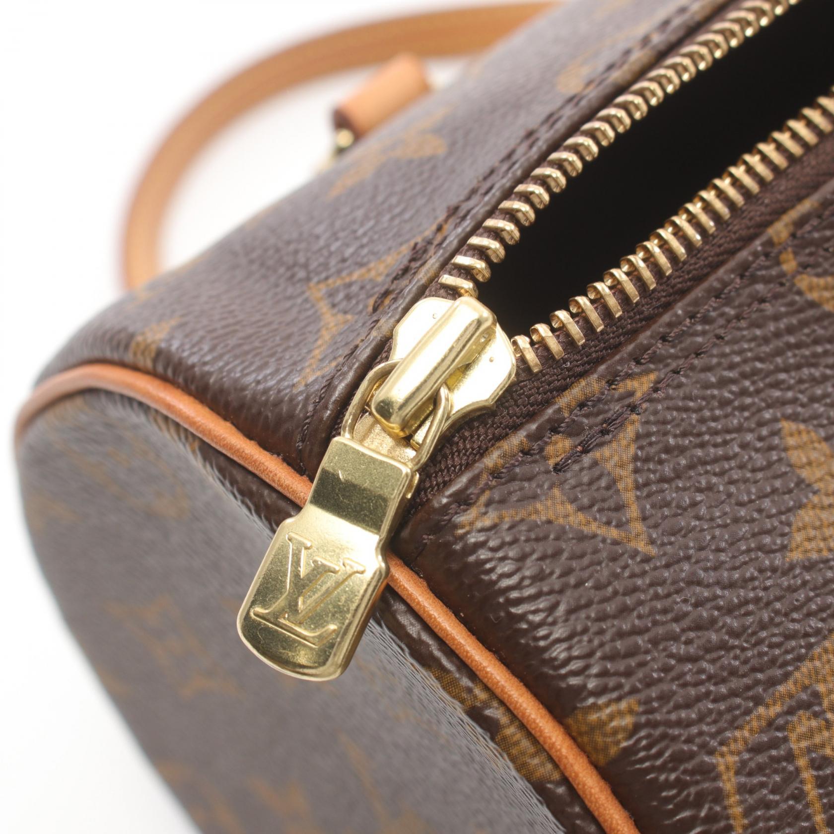 Louis Vuitton Papillon 26 Monogram Handbag Brown