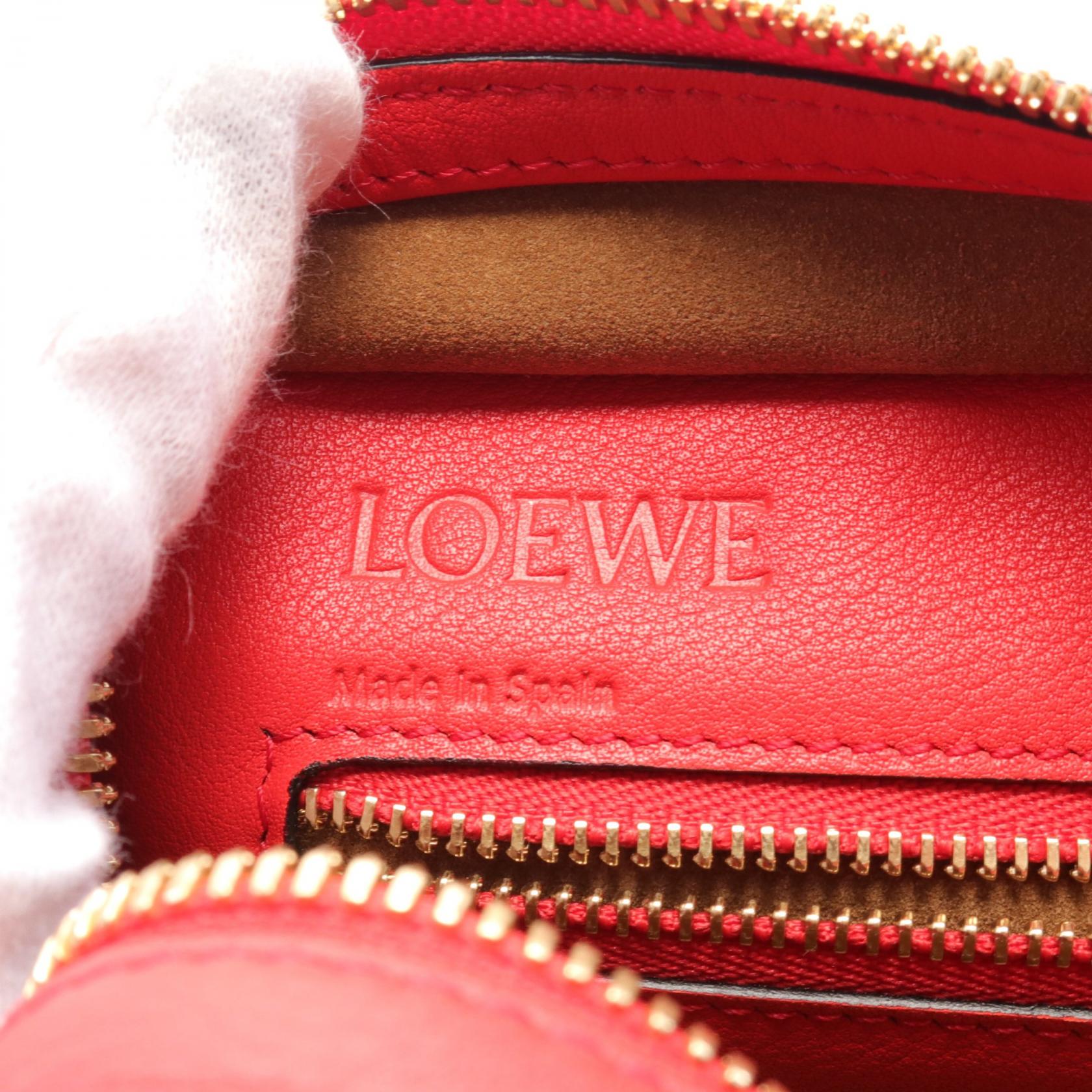 Loewe Leather Amazona 23 Handbag Red