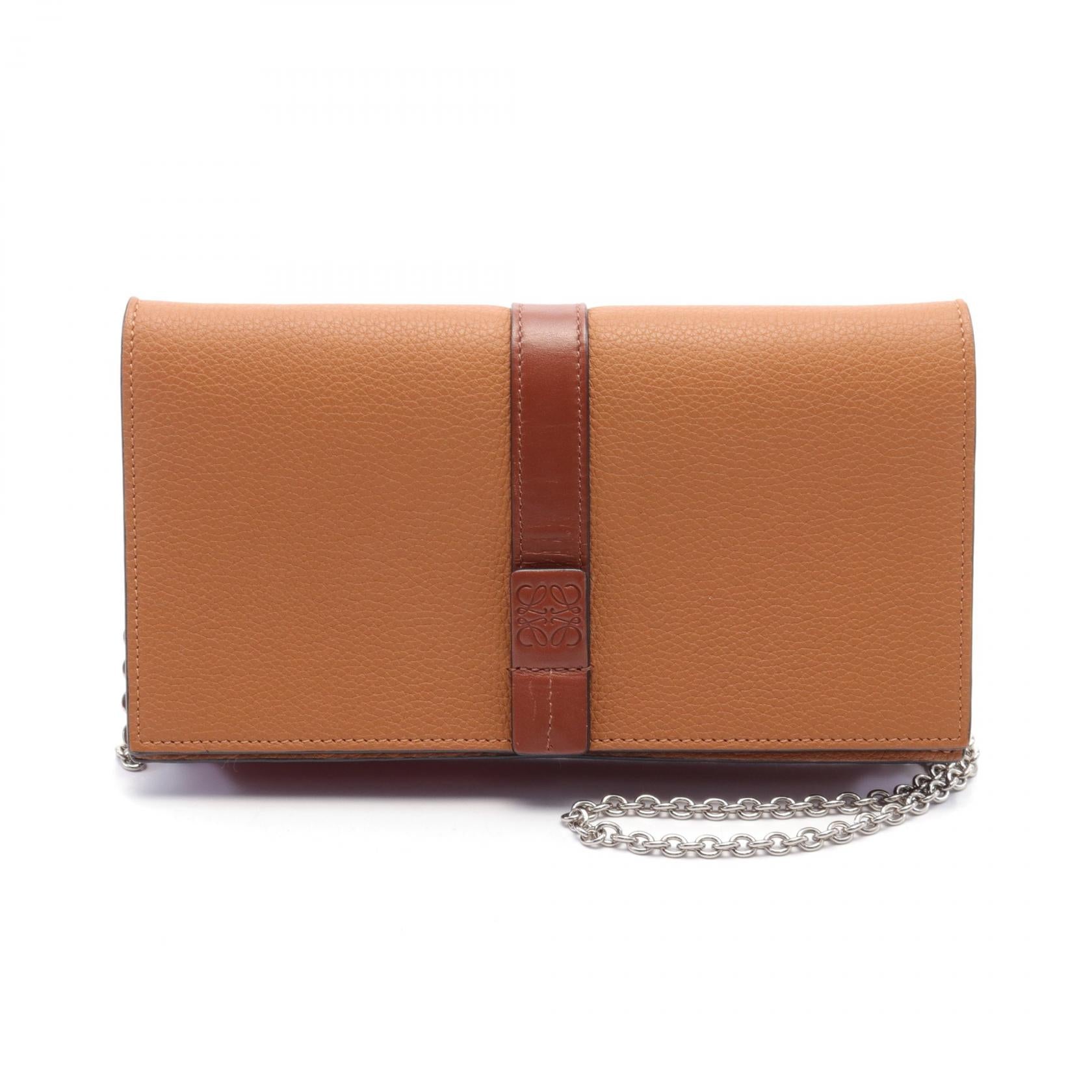 Loewe Leather Wallet on Chain Shoulder Bag