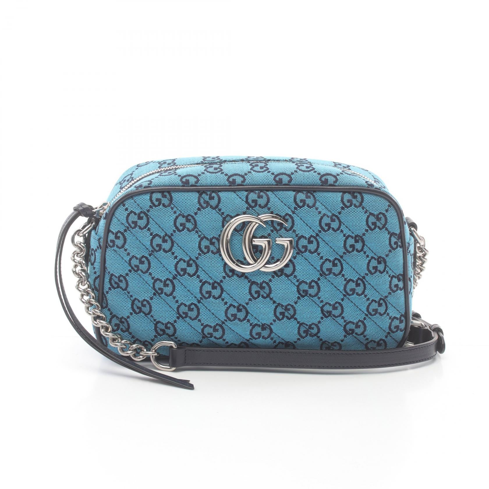 Gucci GG Marmont Canvas Leather Shoulder Bag