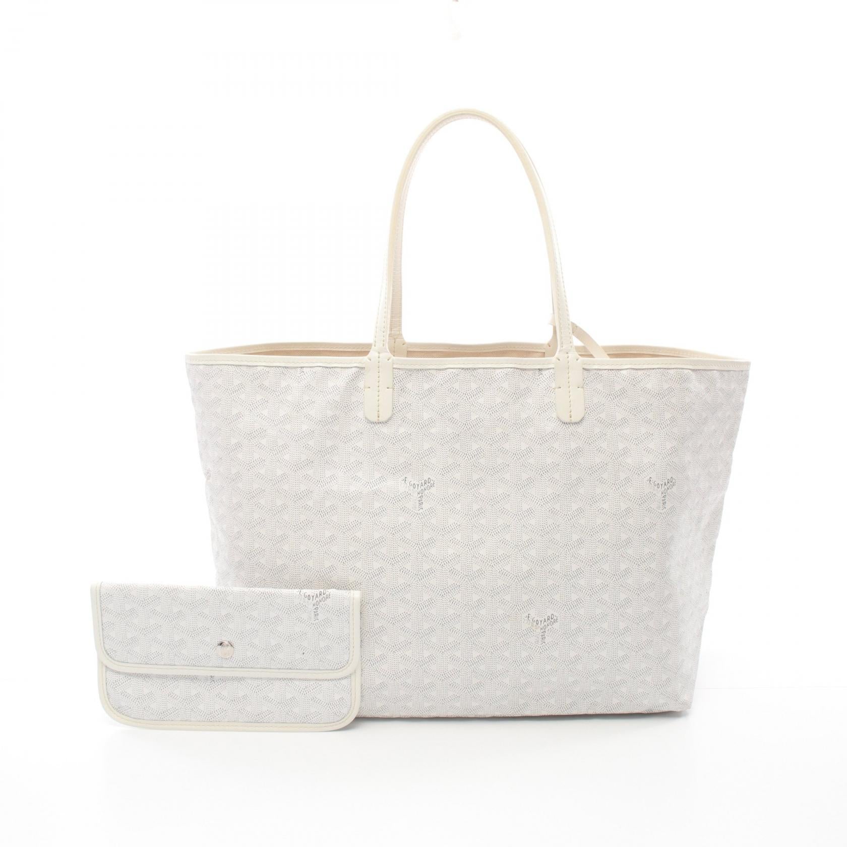 Goyard St. Louis PM Tote Bag PVC Canvas Leather