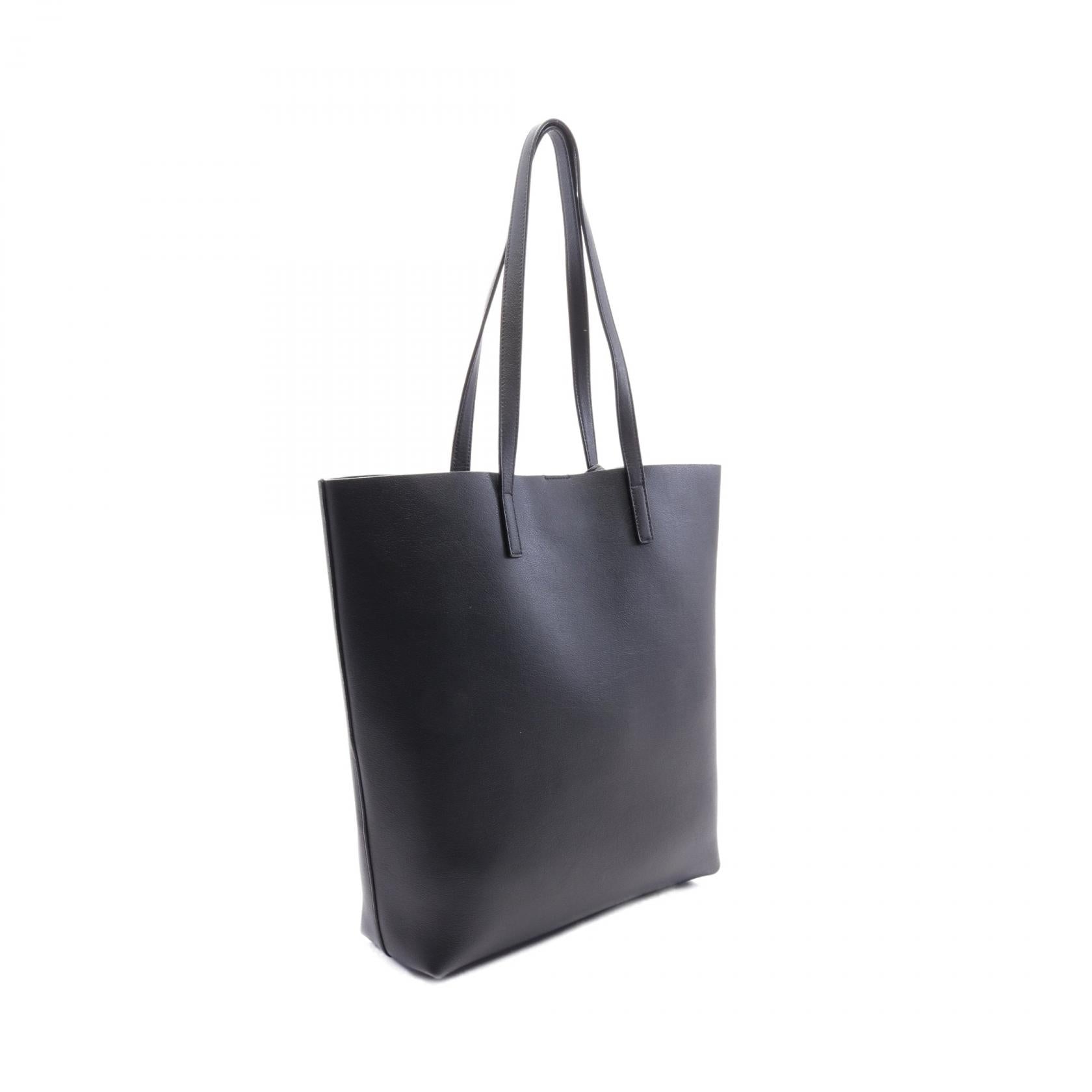 Yves Saint Laurent Leather Tote Bag Black