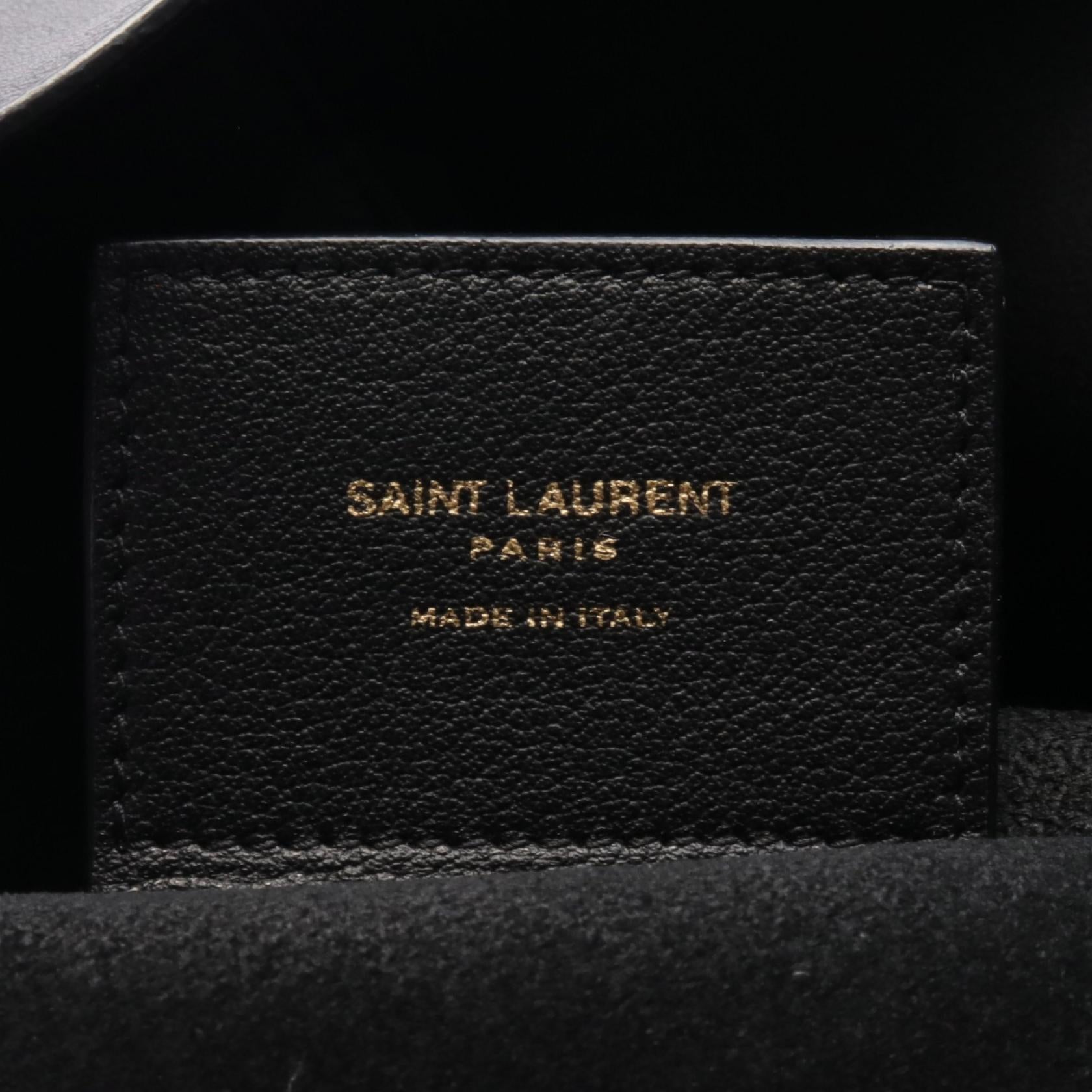 Yves Saint Laurent Leather Tote Bag Black